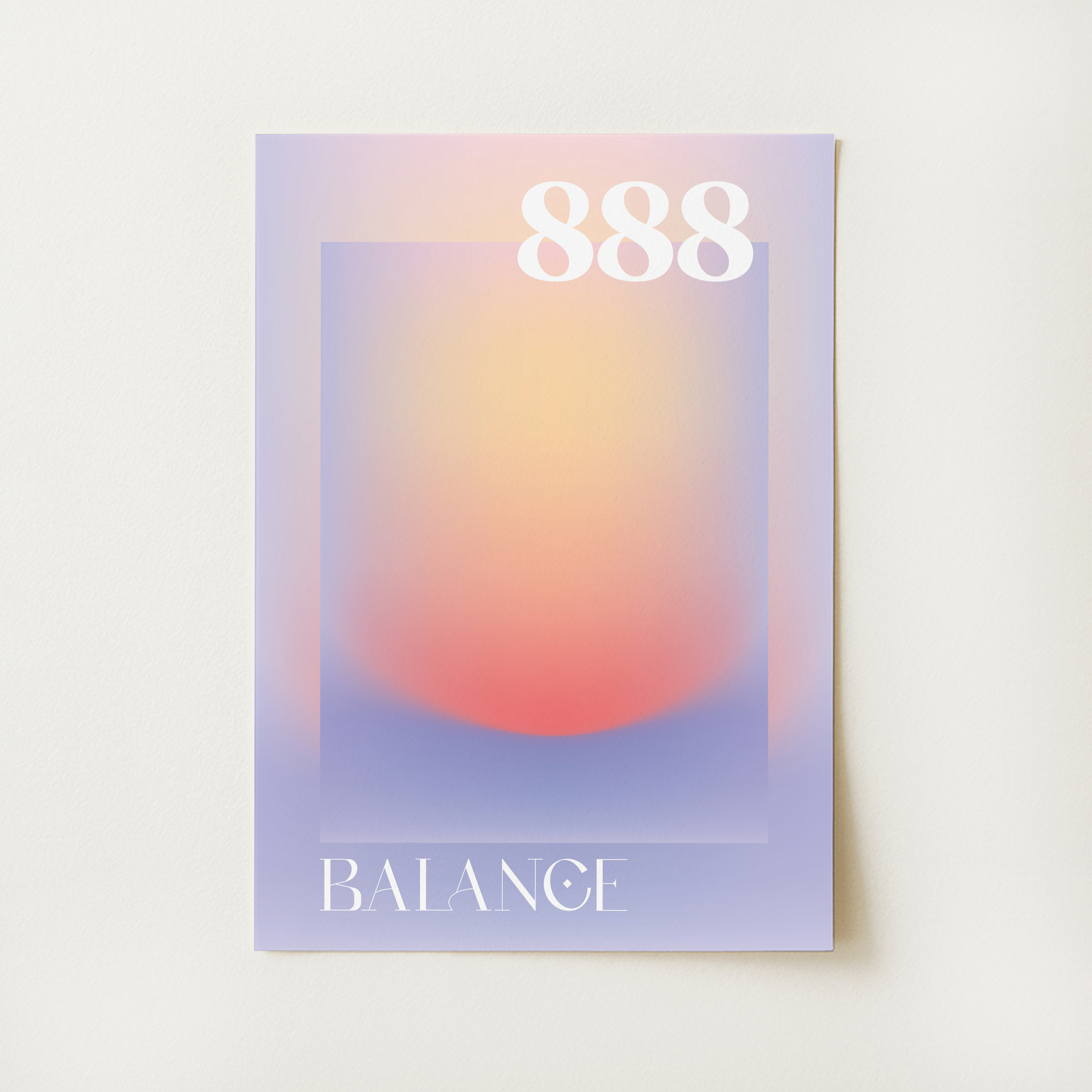 Angel Number 888 Balance Print