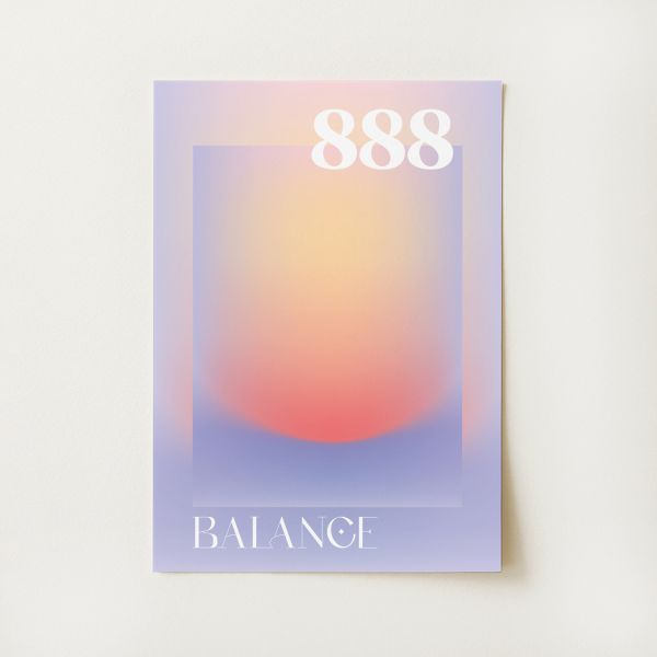 Angel Number 888 Balance Print