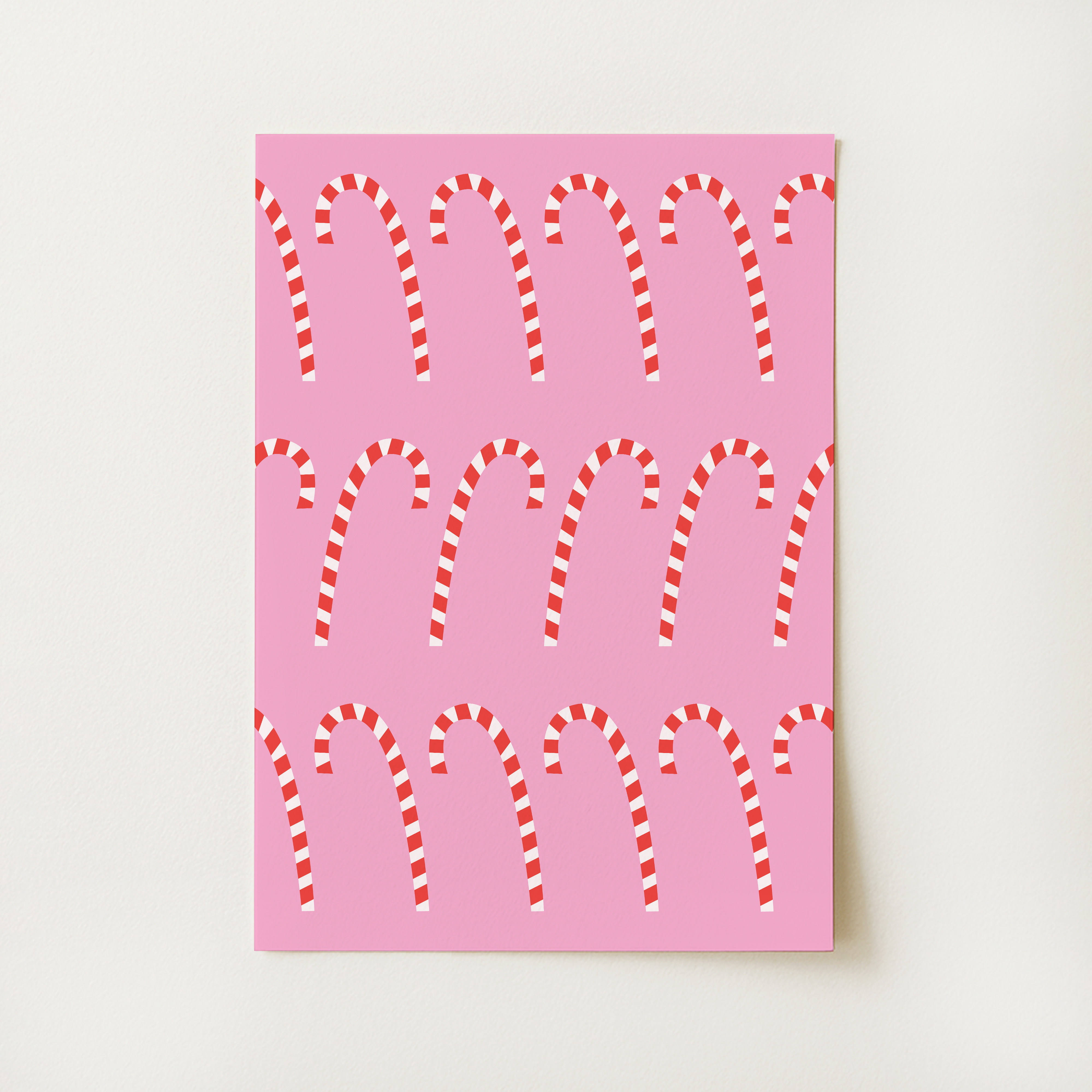 Christmas Candy Cane Print