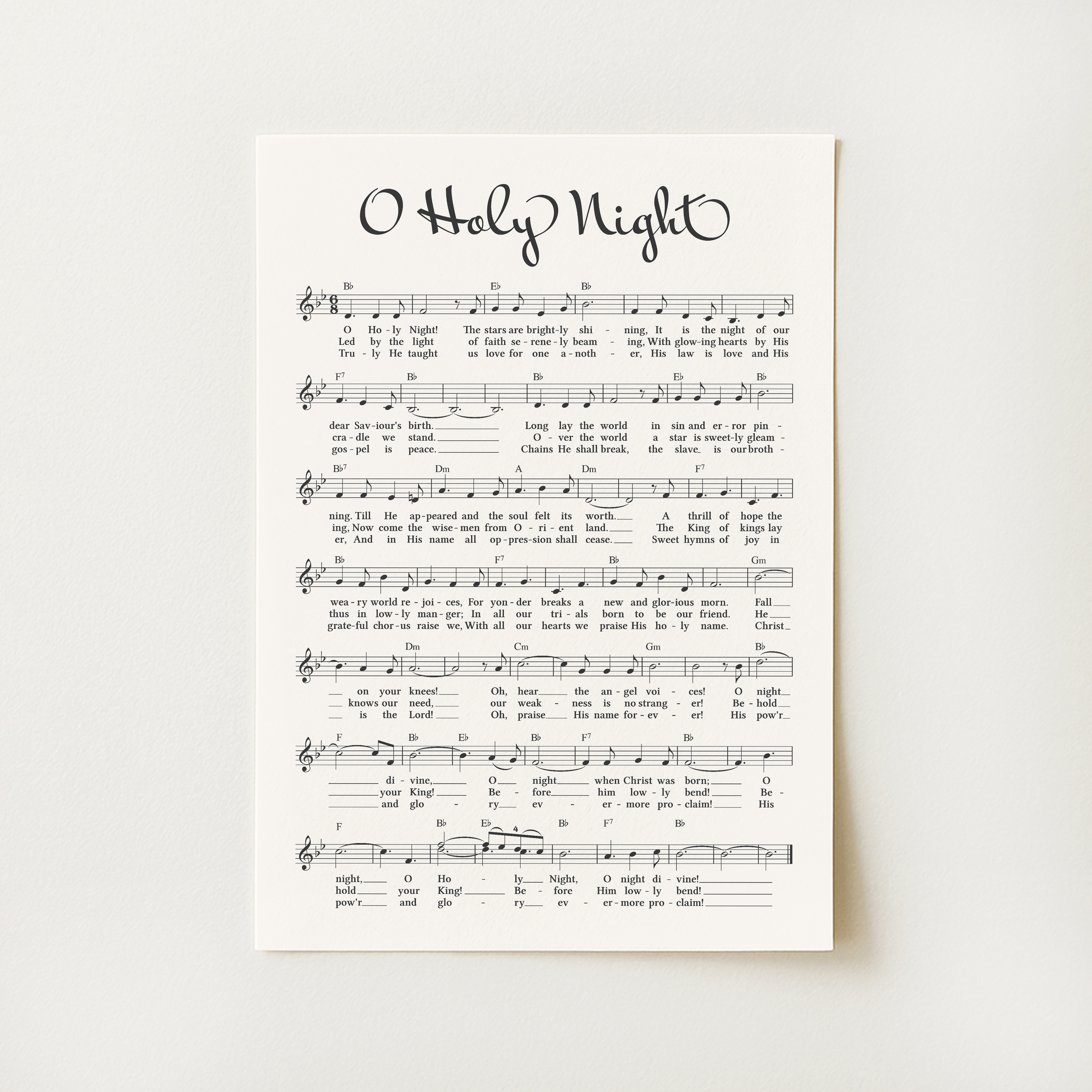 O Holy Night Print