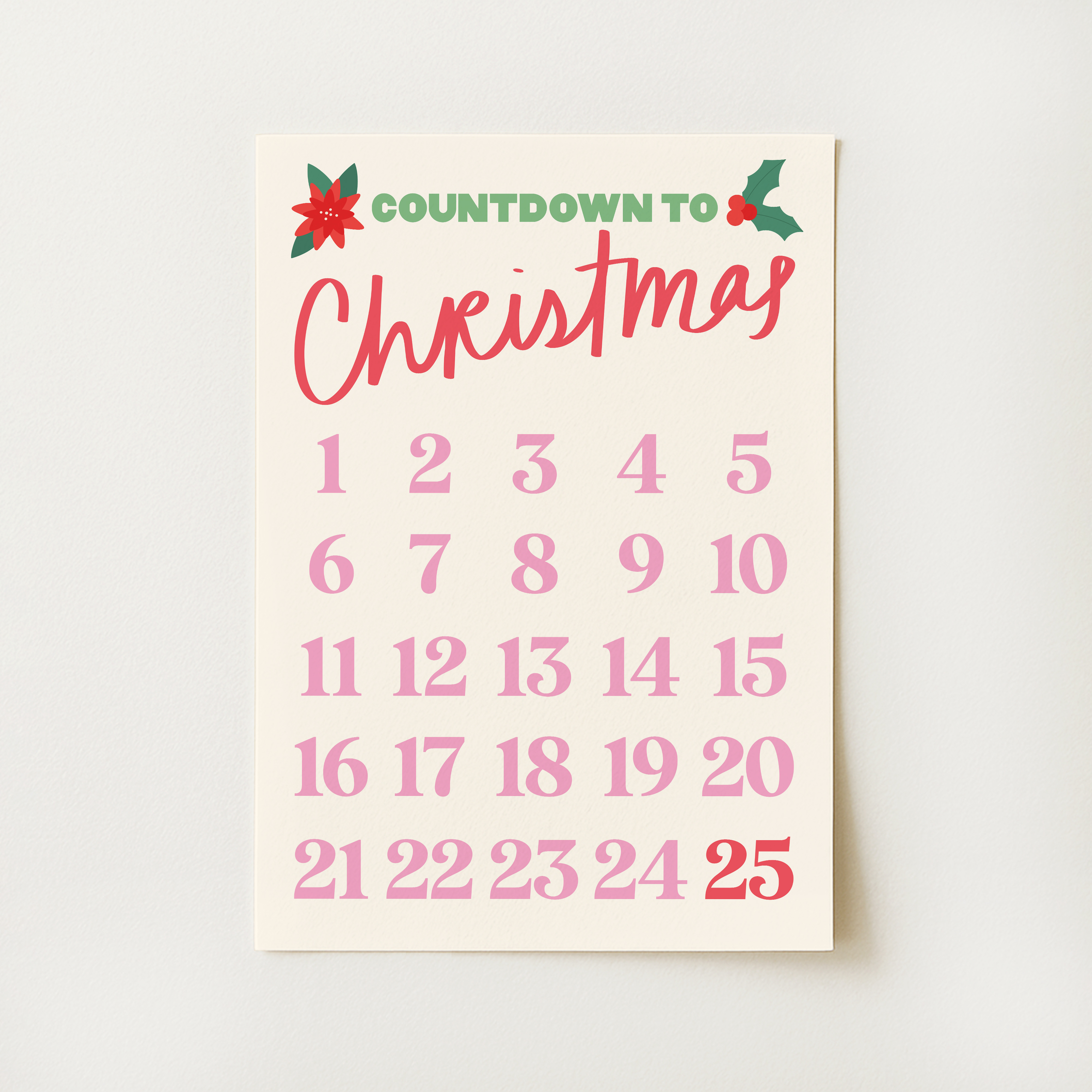 Christmas Countdown Print