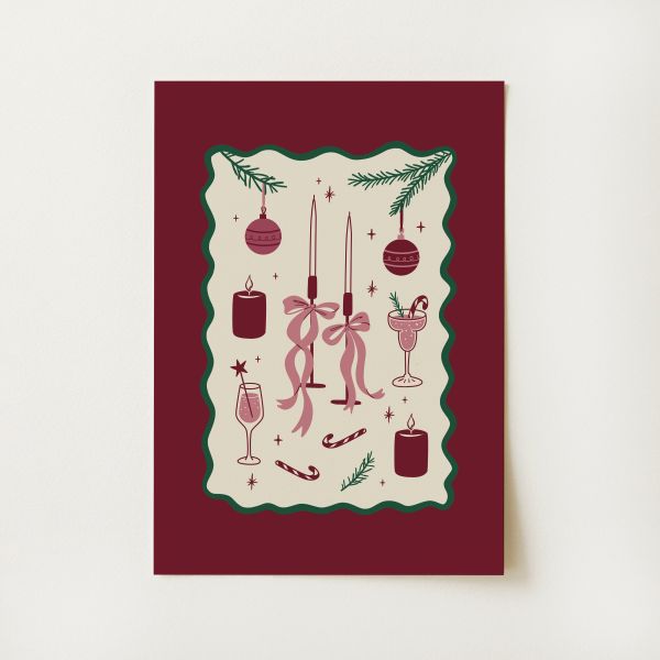 Vintage Christmas Print