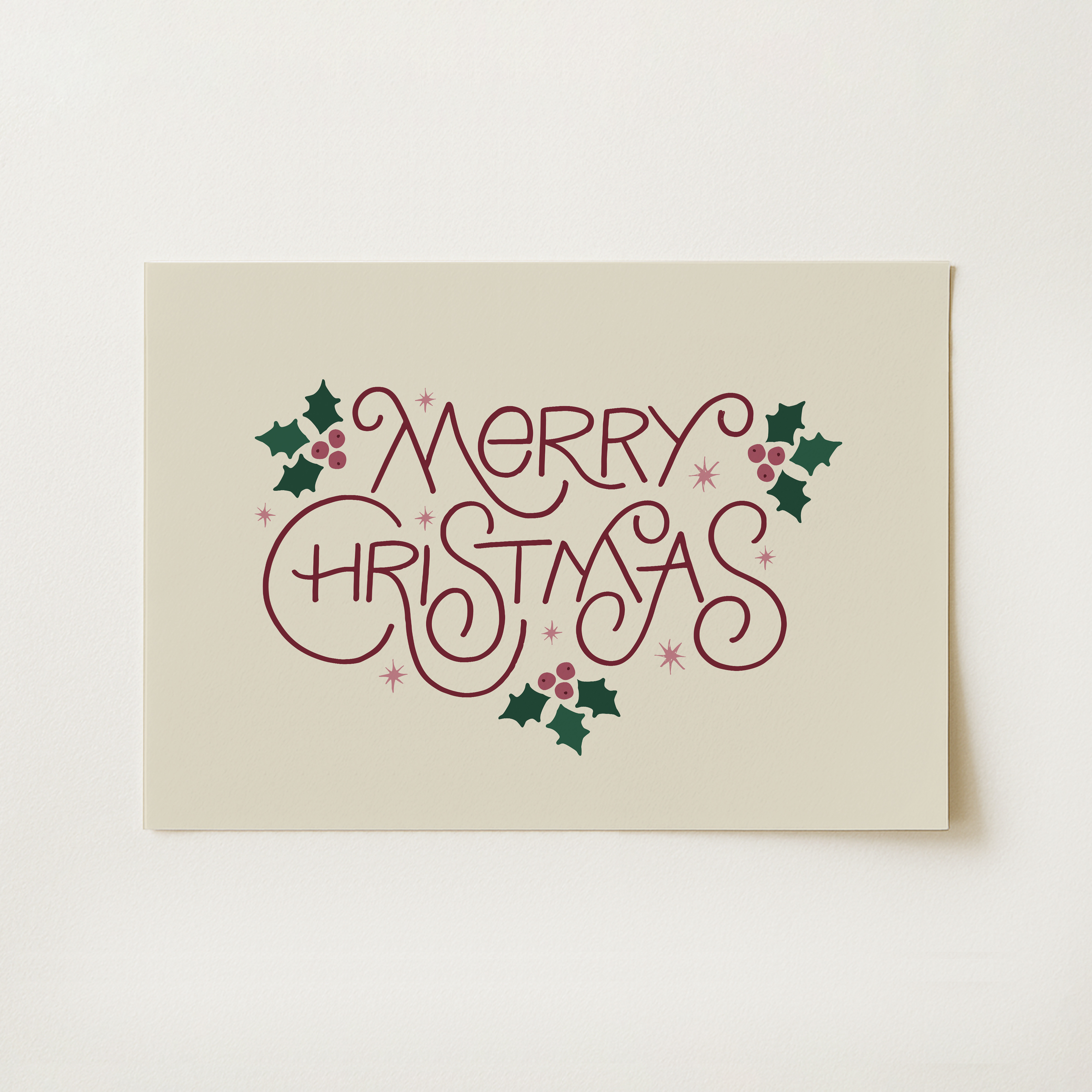 Merry Christmas Print