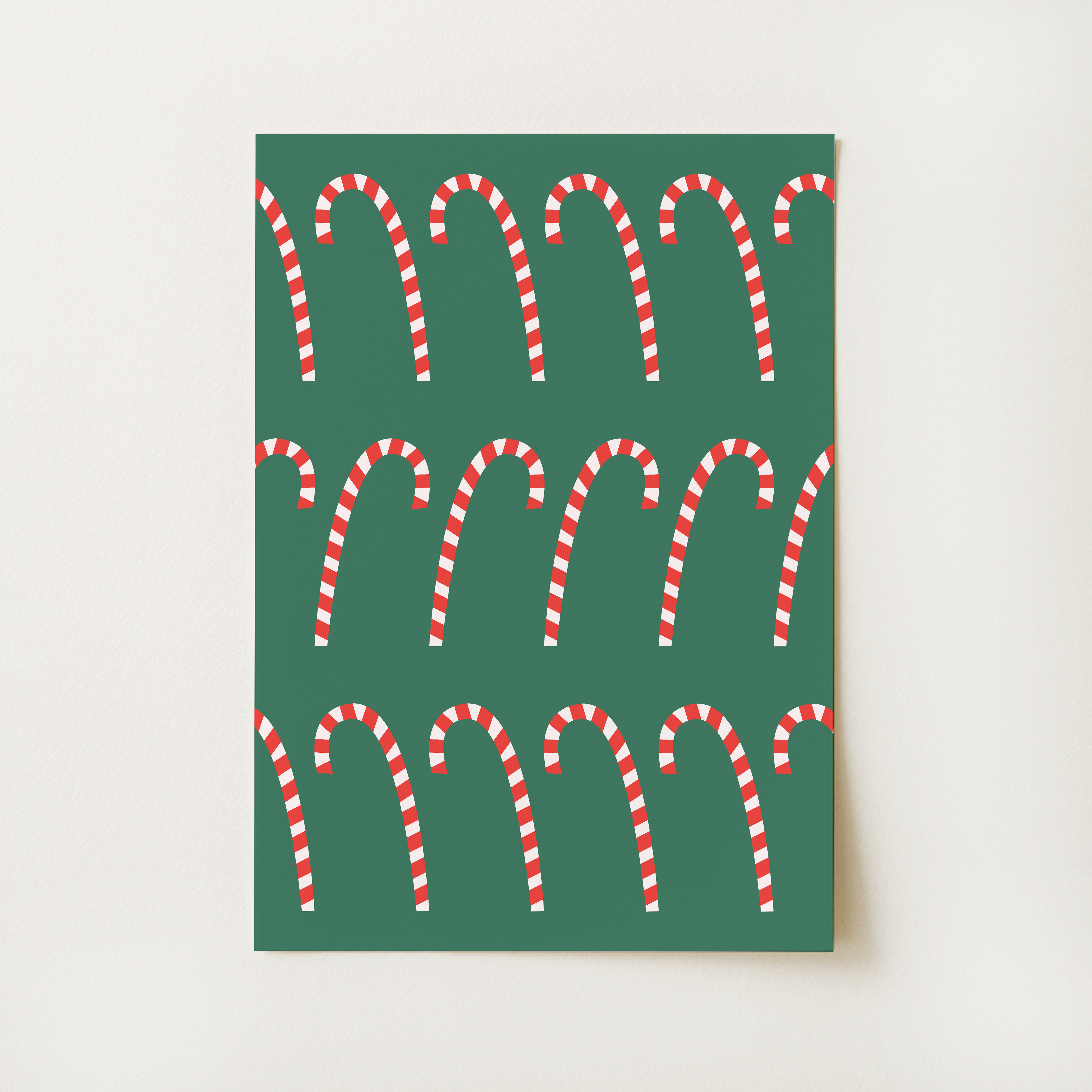 Christmas Candy Cane Print