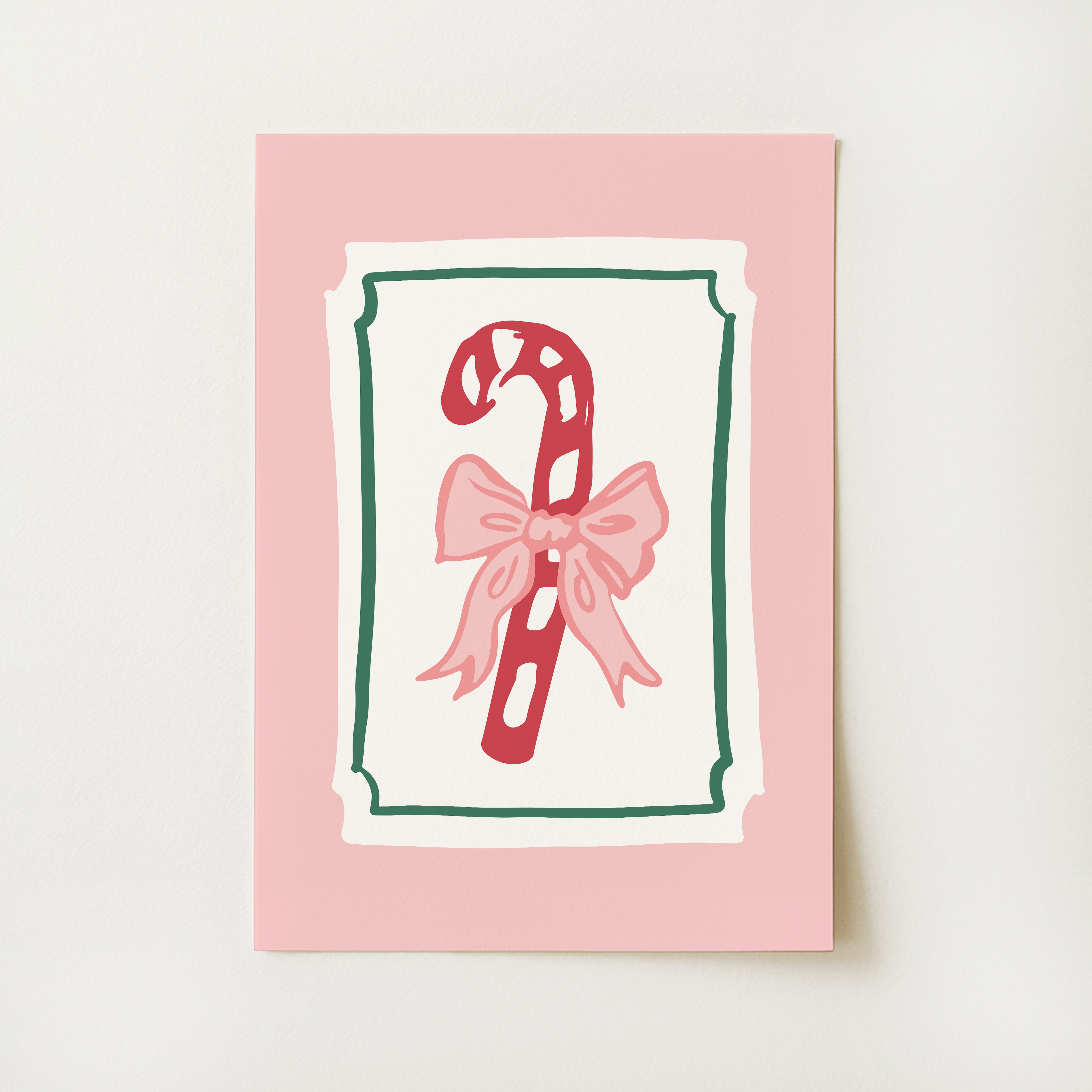Cute Candy Cane Print
