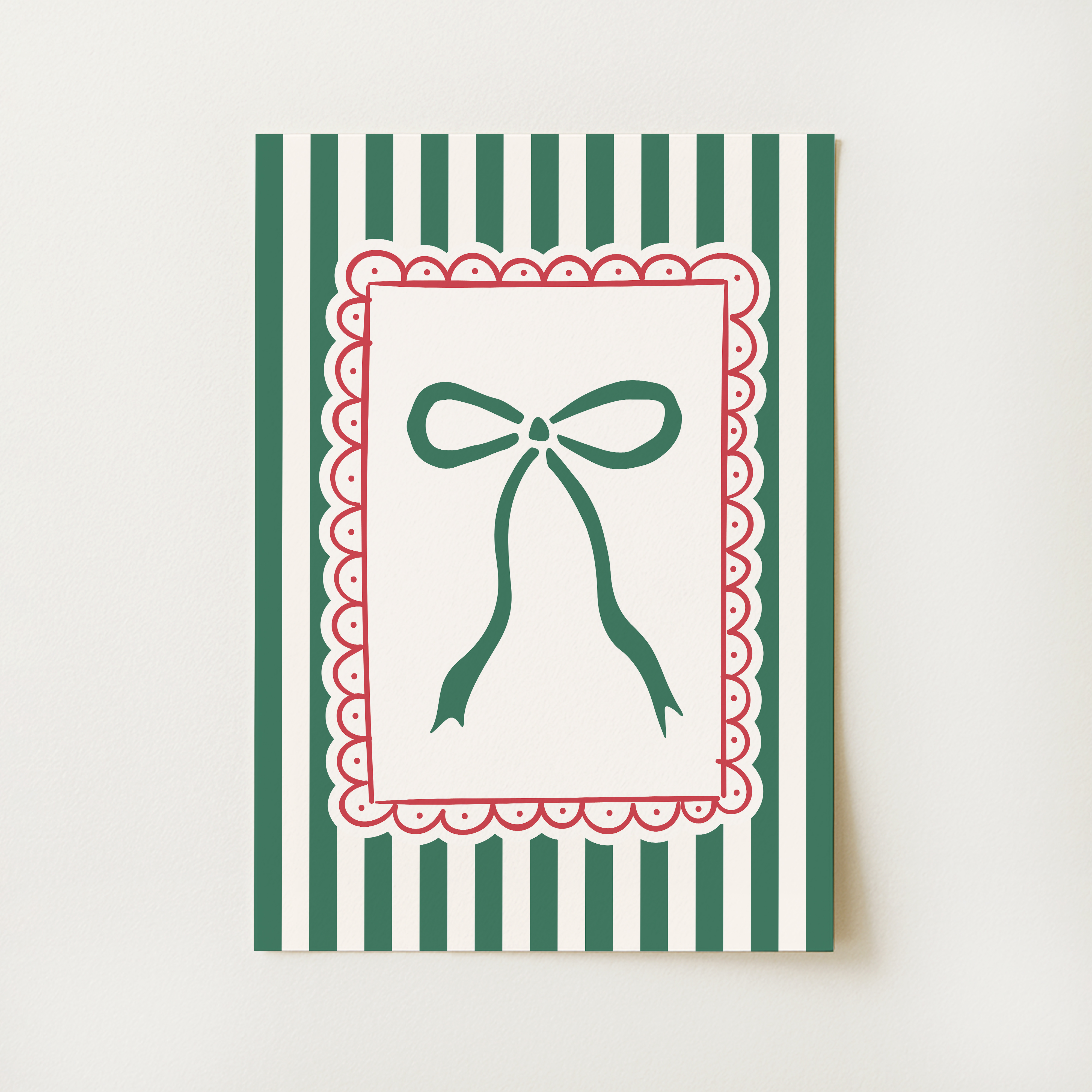 Striped Christmas Print