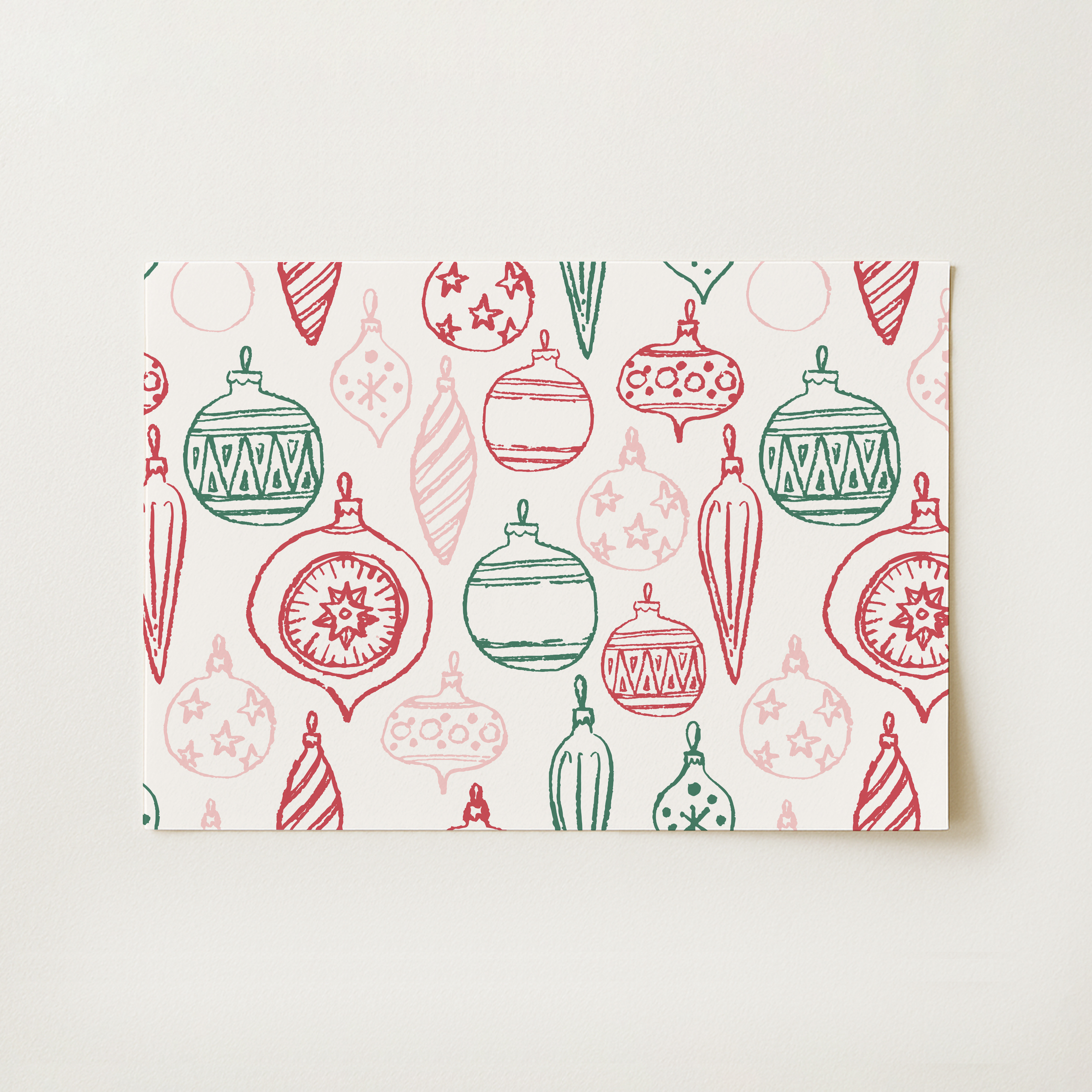 Christmas Ornaments Print