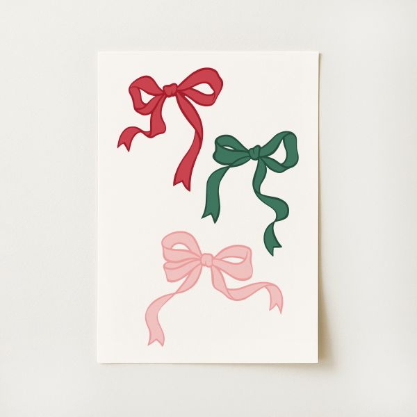 Christmas Bow Print