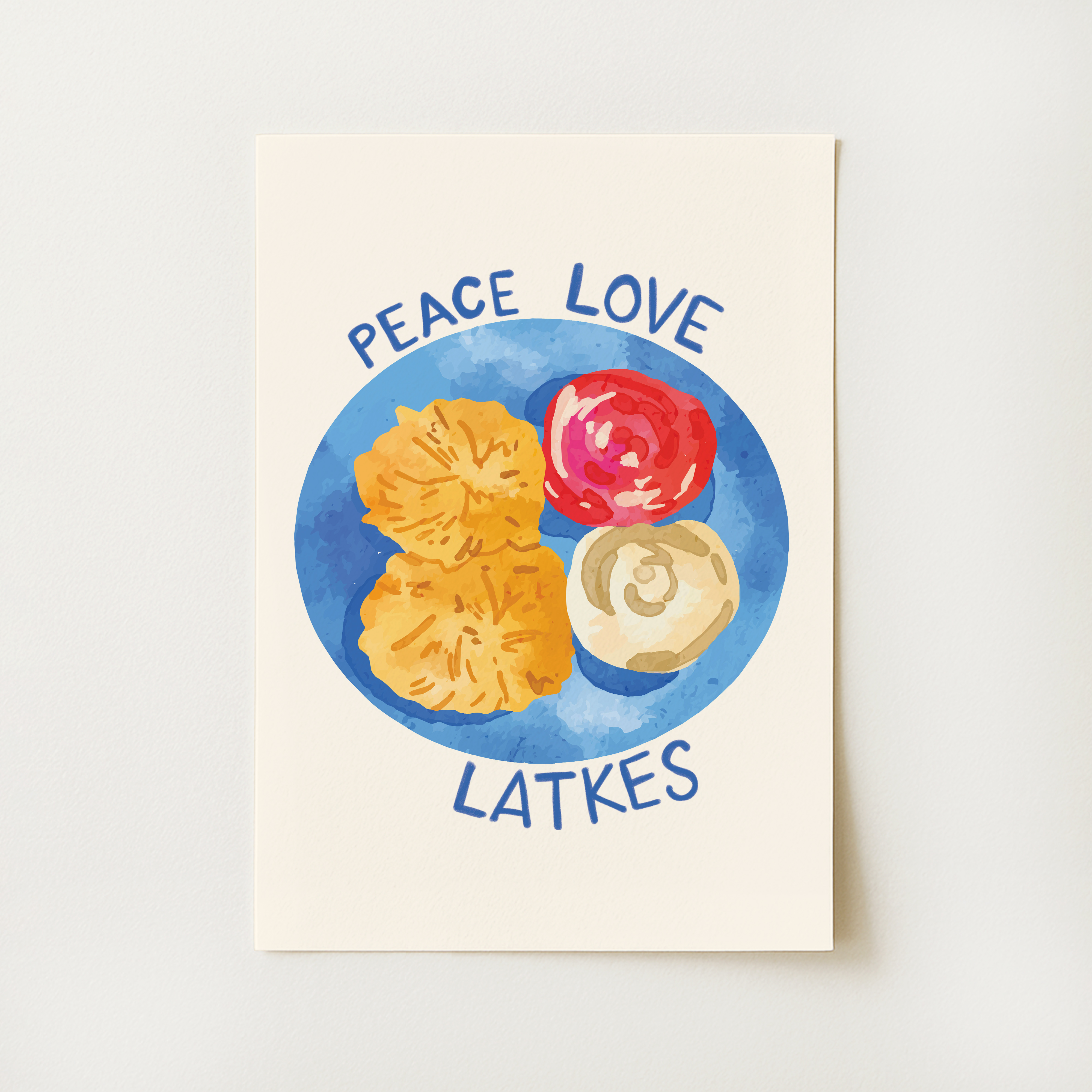 Peace Love Latkes Print