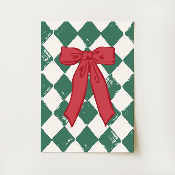 Christmas Bow Print