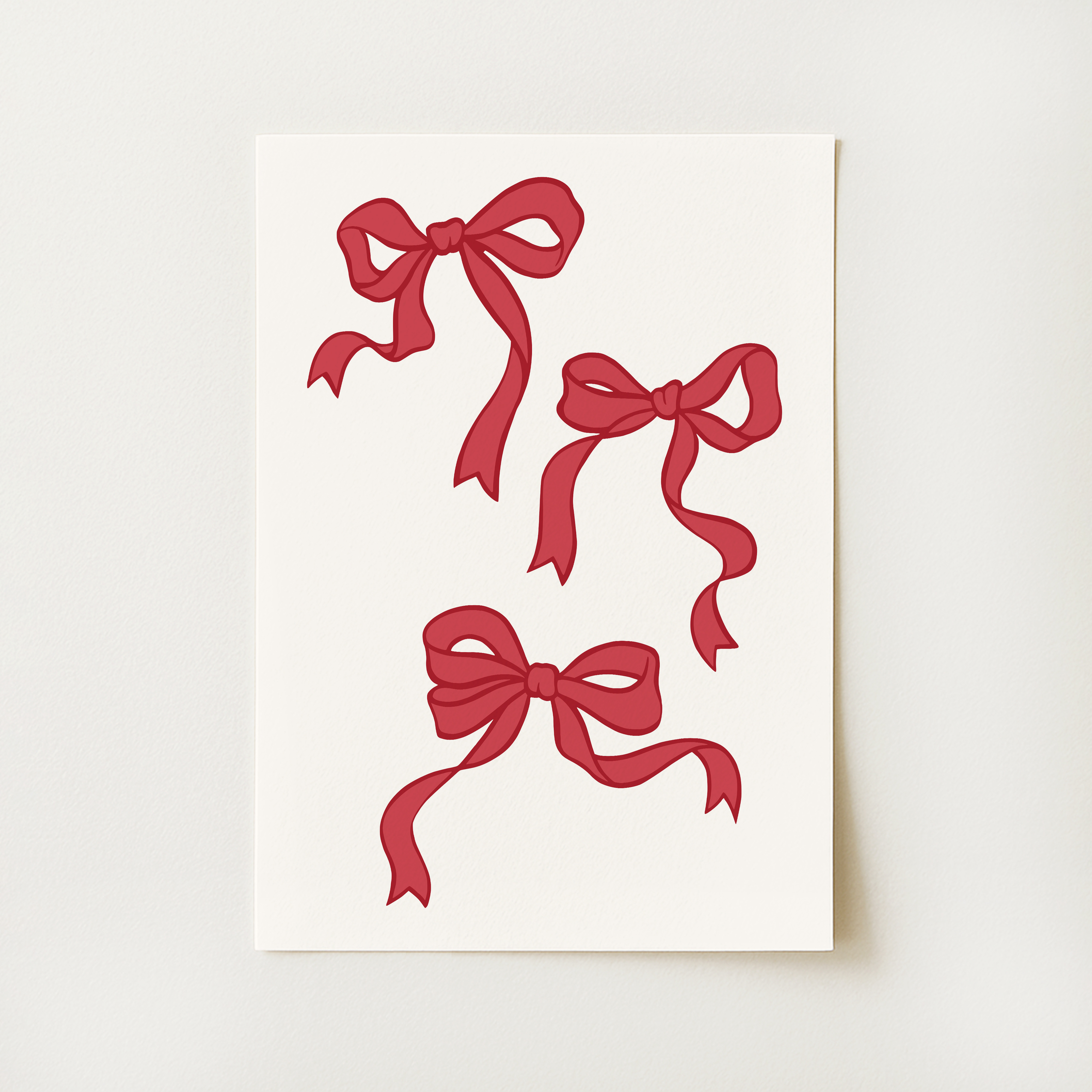 Christmas Bow Print