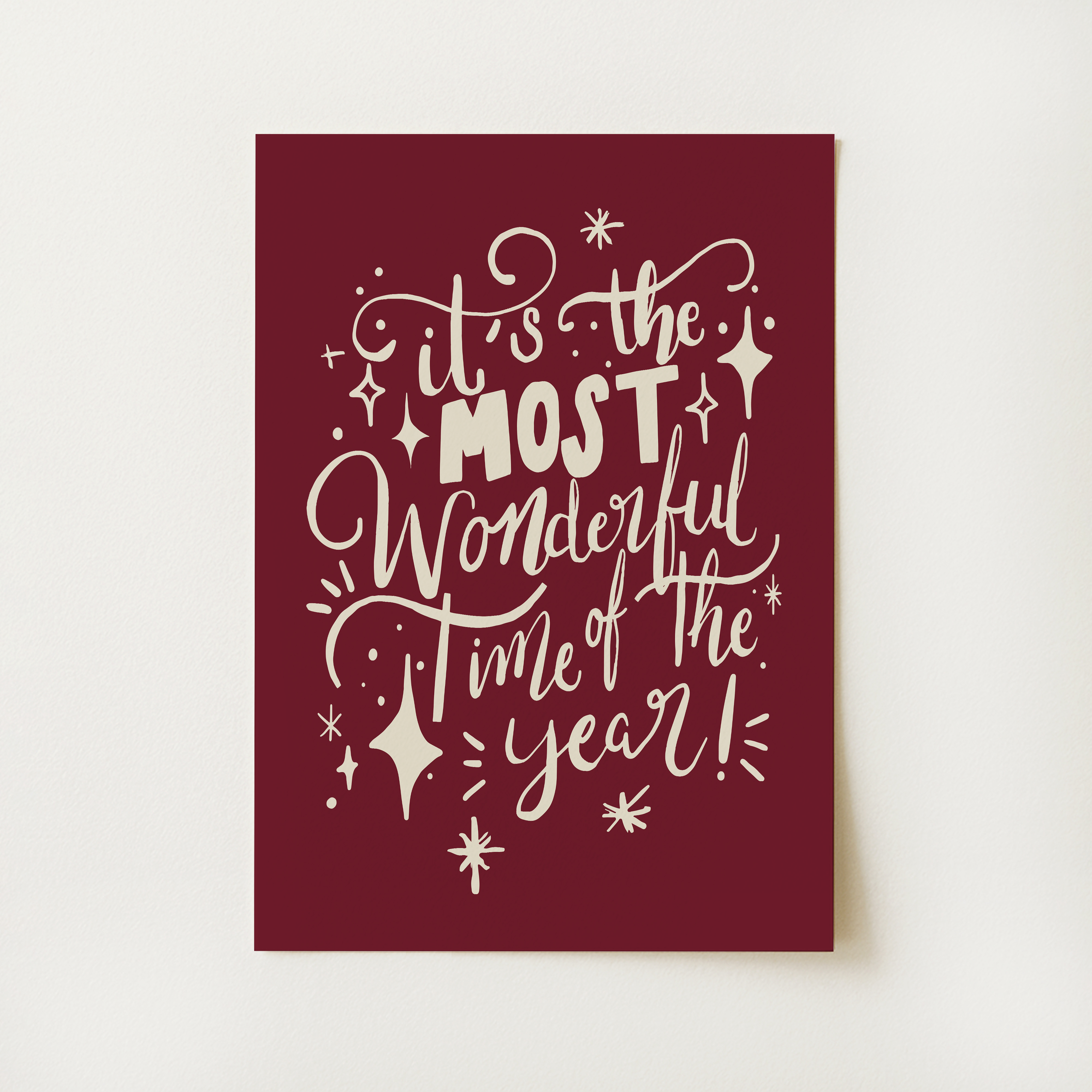 Festive Christmas Quote Print