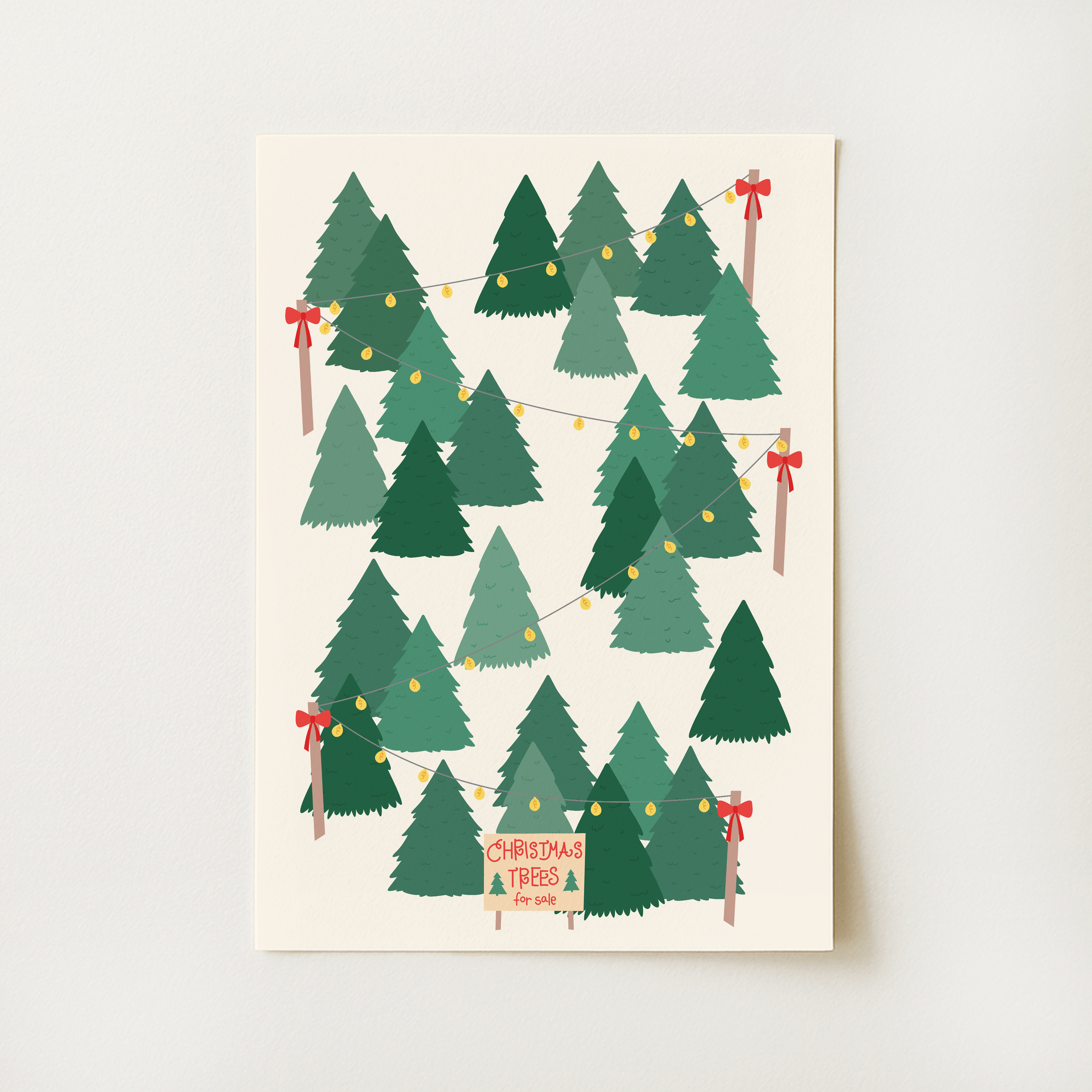 Christmas Tree Lot Print