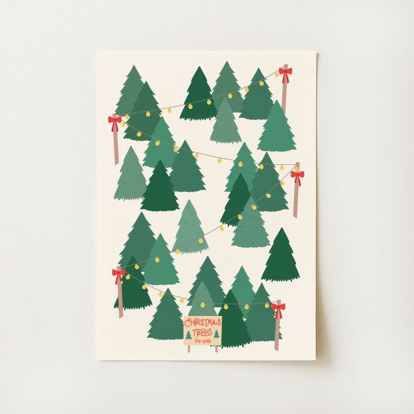 Christmas Tree Lot Print