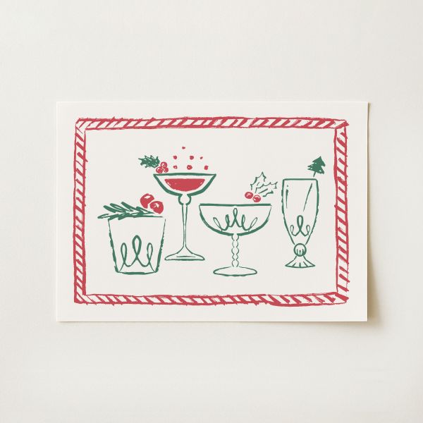 Christmas Cocktails Print
