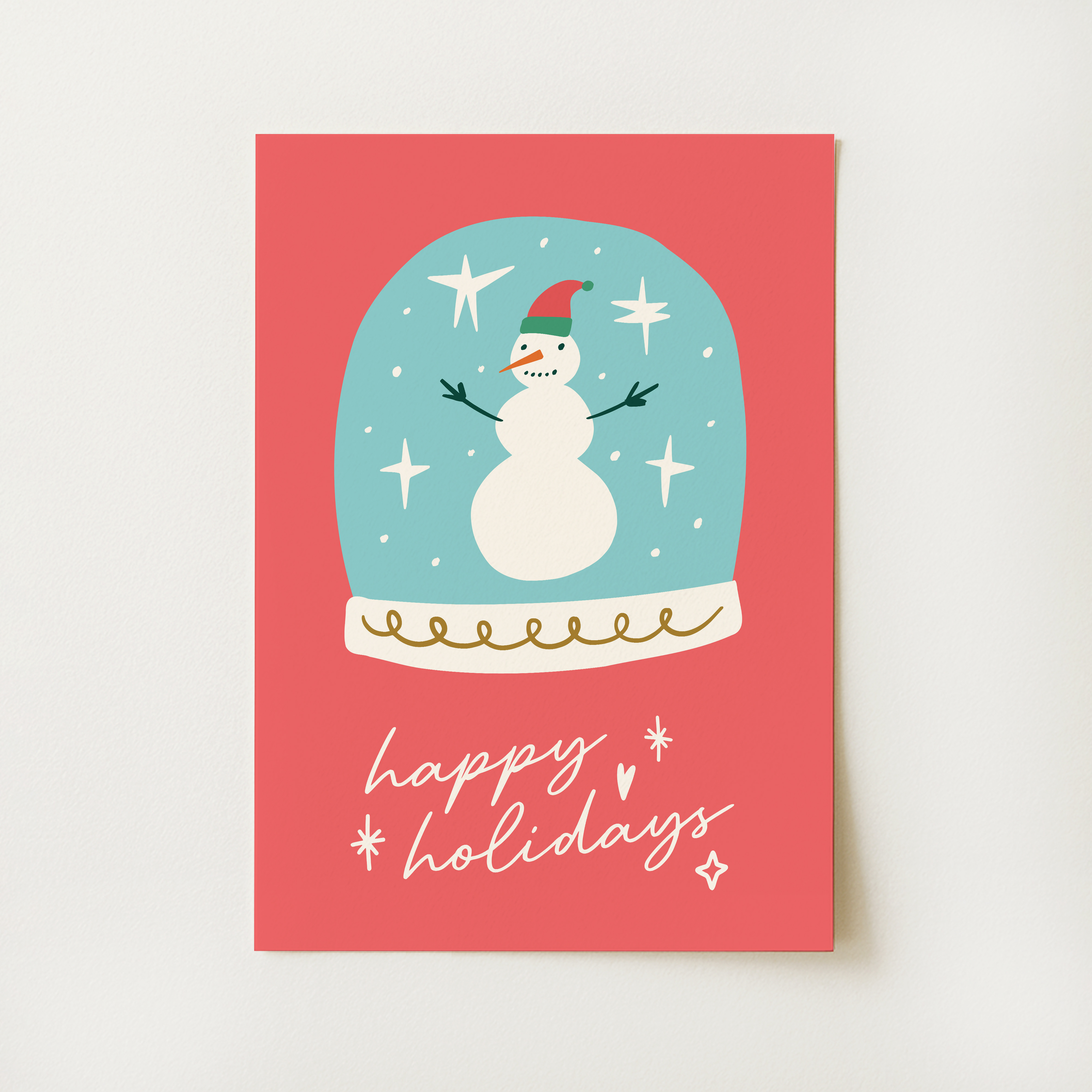 Christmas Snow Globe Print