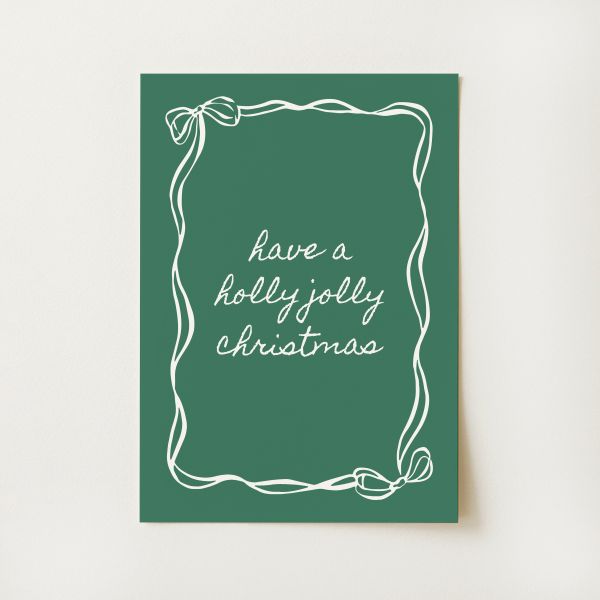 Holly Jolly Christmas Print