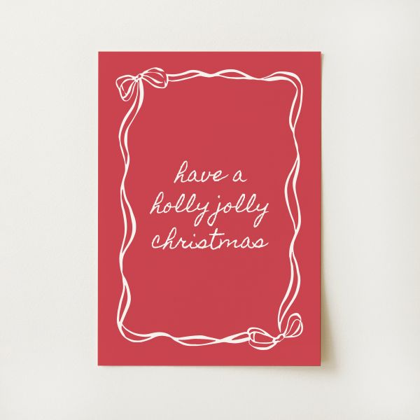 Holly Jolly Christmas Print