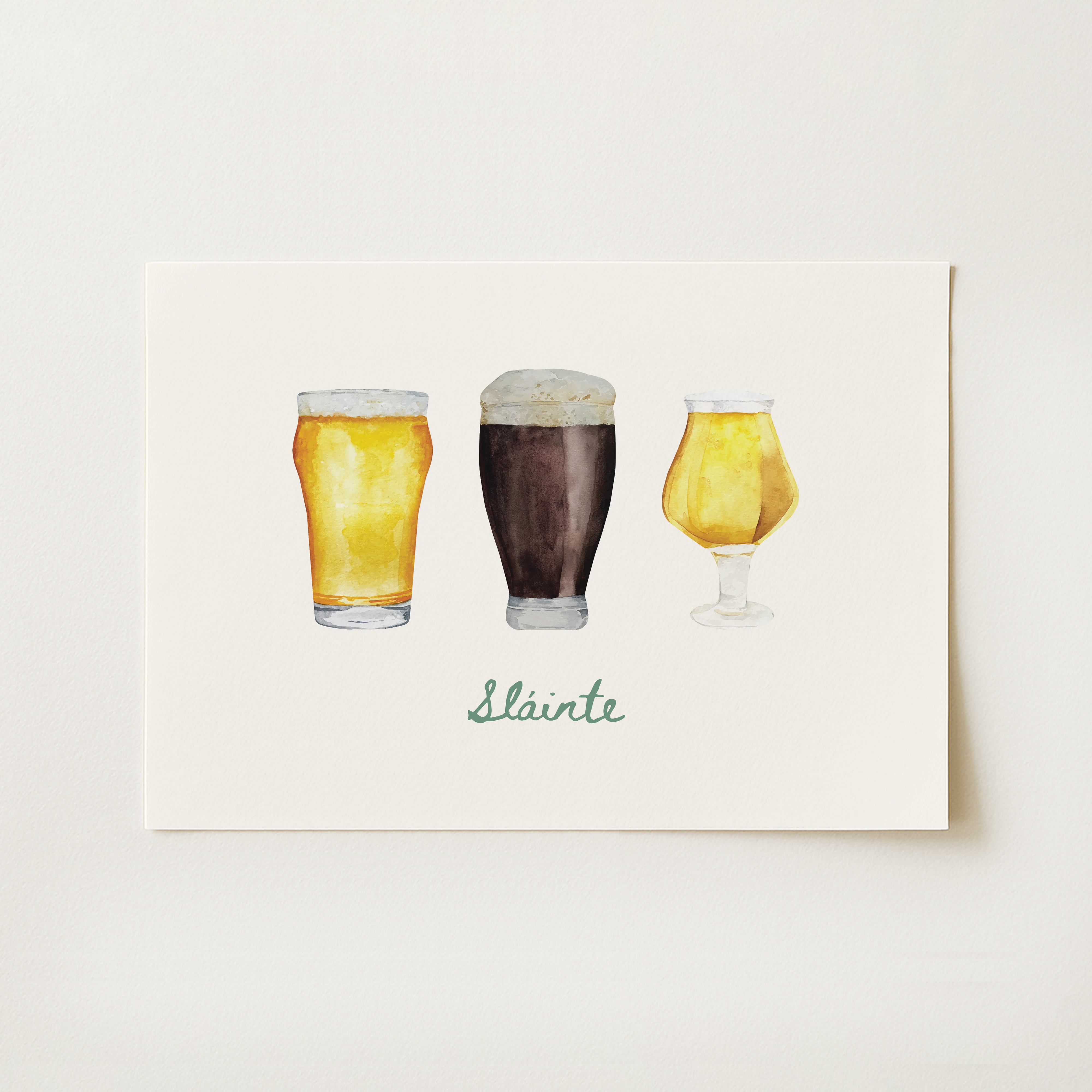 Sláinte Beer Print
