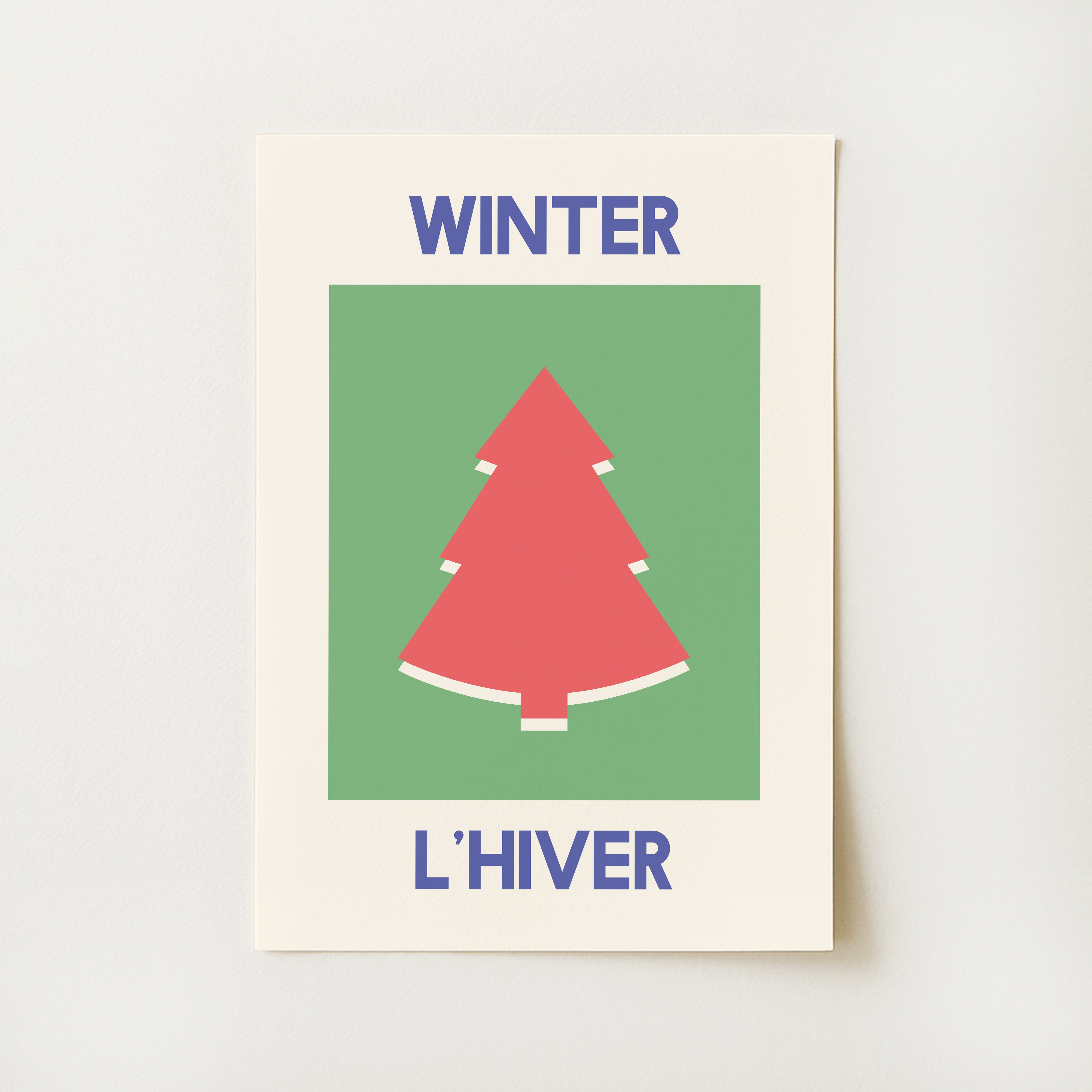 French Christmas Print