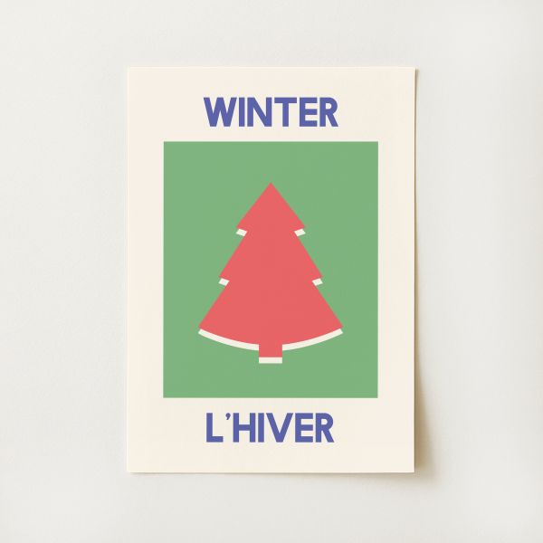 French Christmas Print