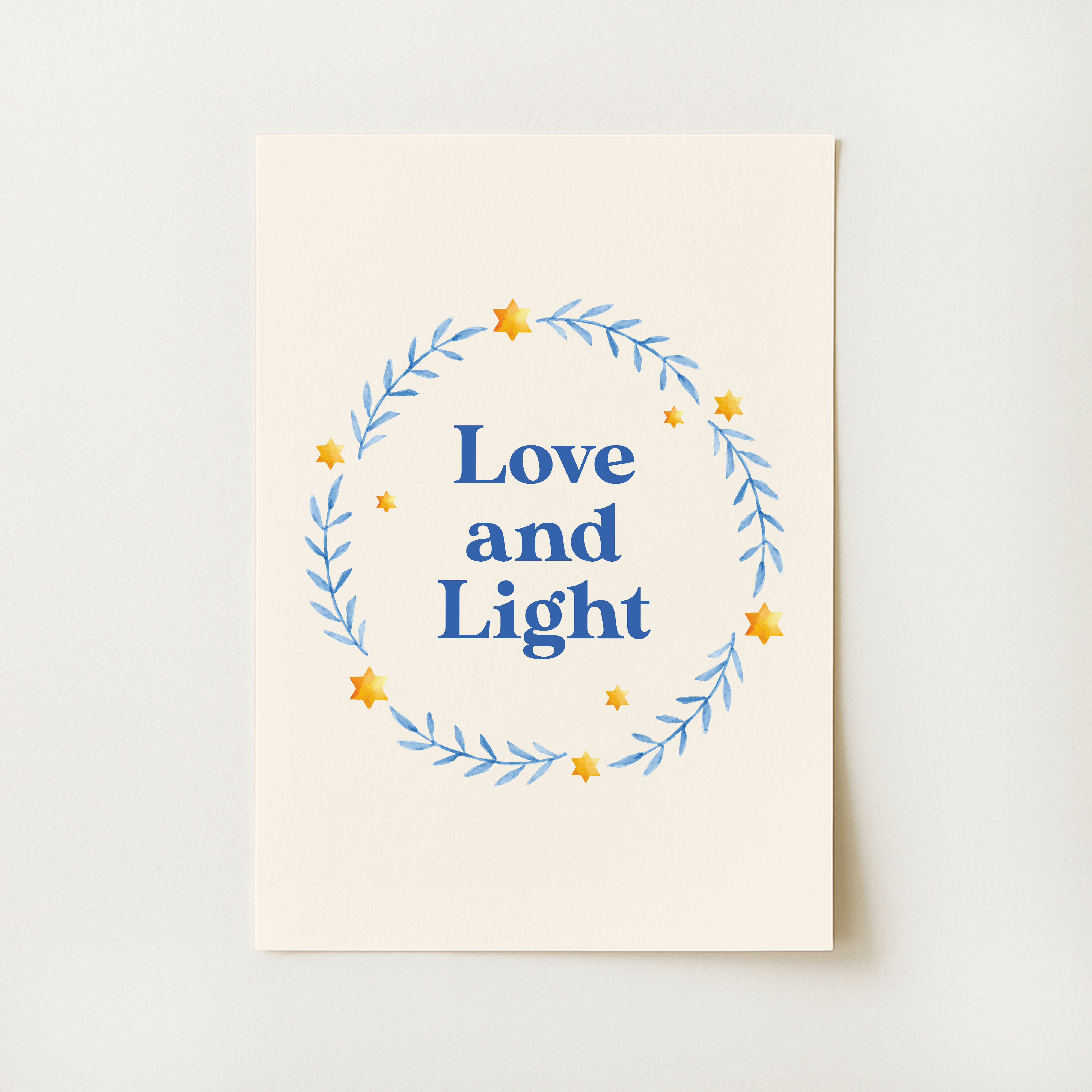 Love and Light Hanukkah Print