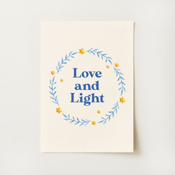 Love and Light Hanukkah Print