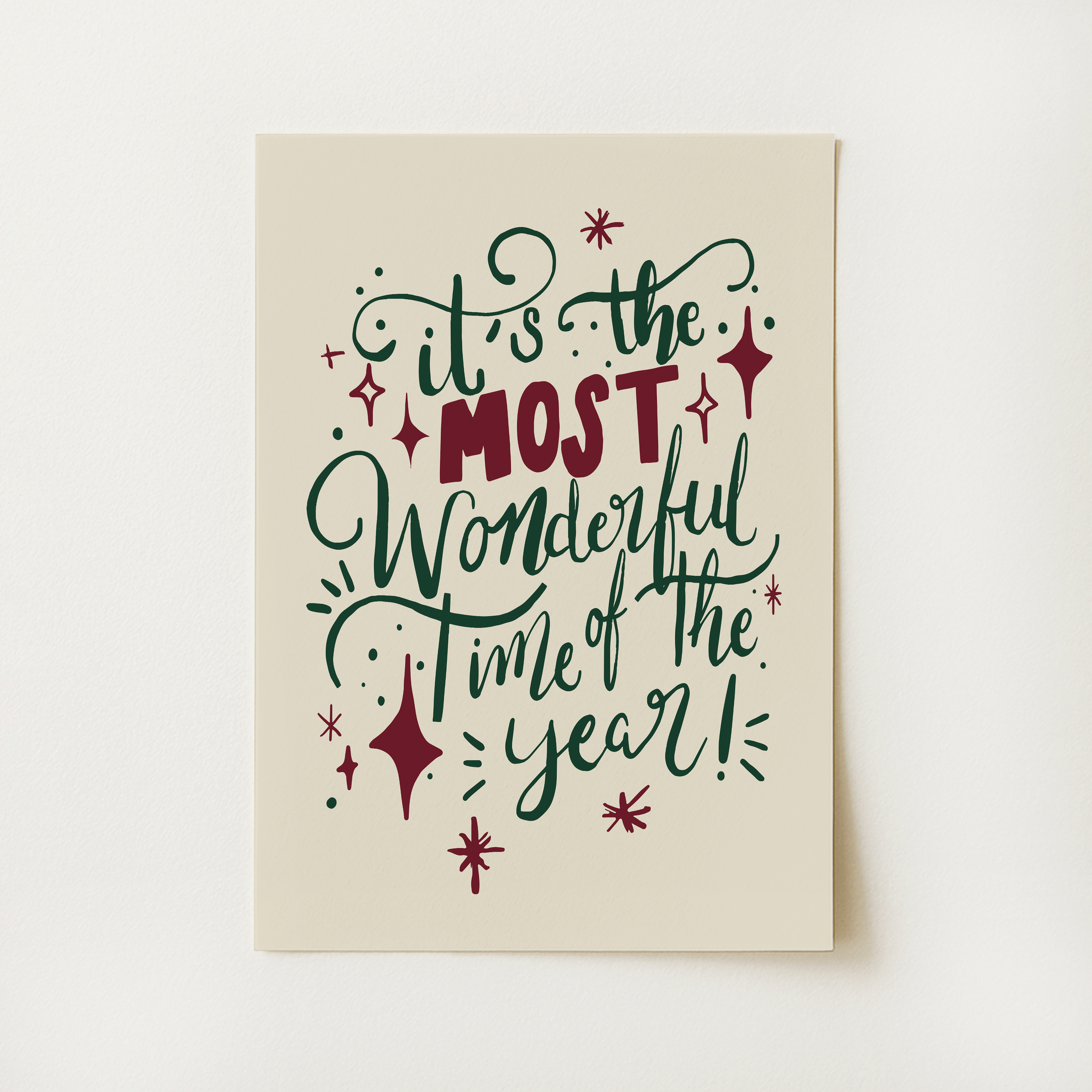 Festive Christmas Quote Print
