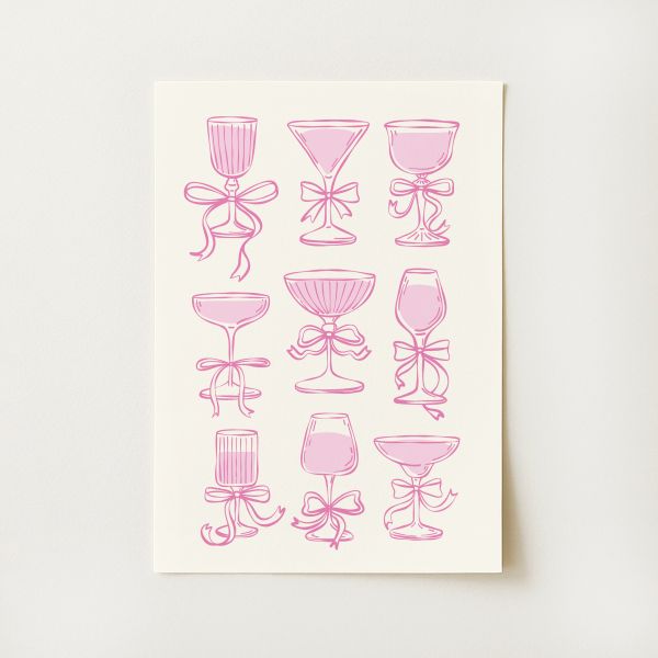 Coquette Cocktail Print