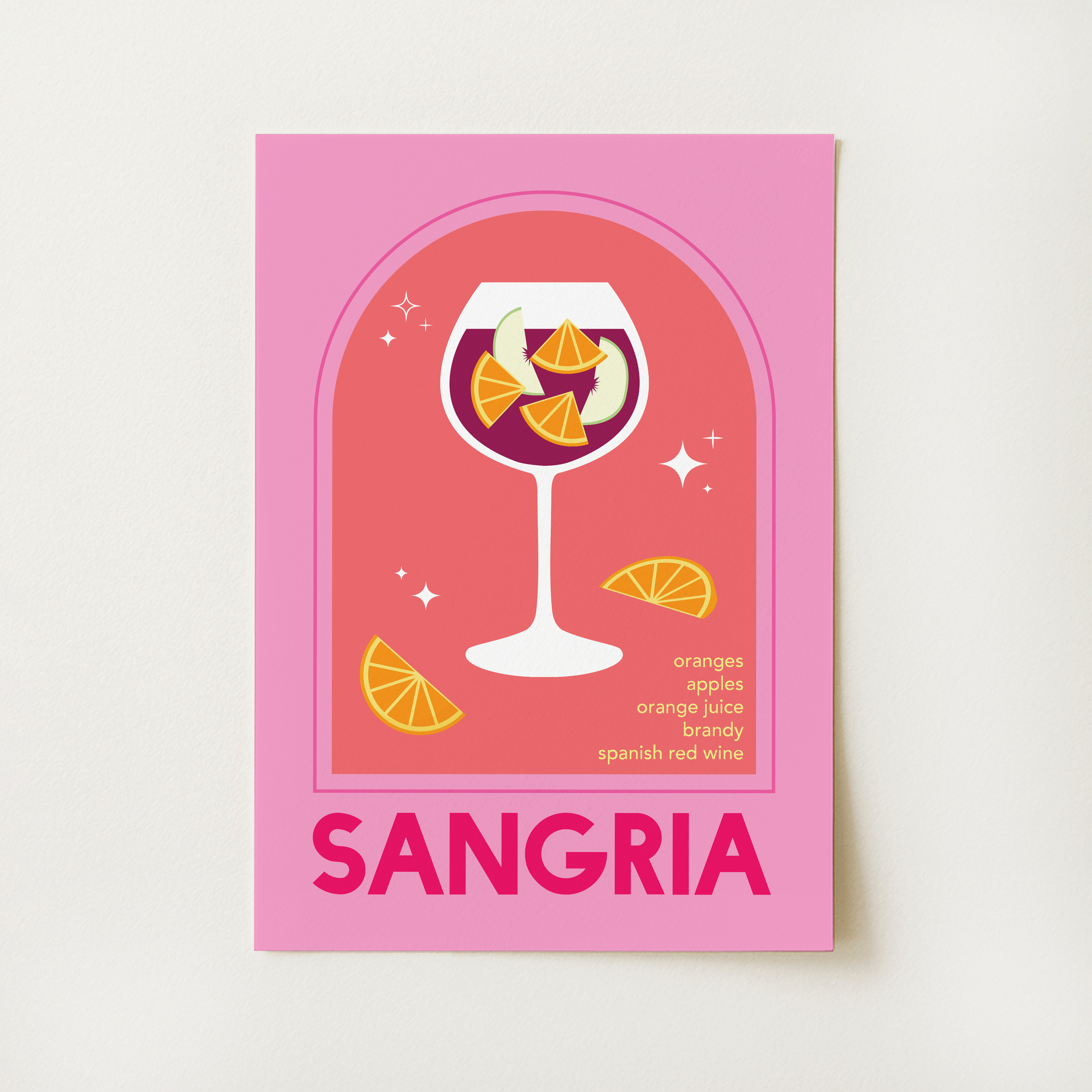 Sangria Cocktail Print