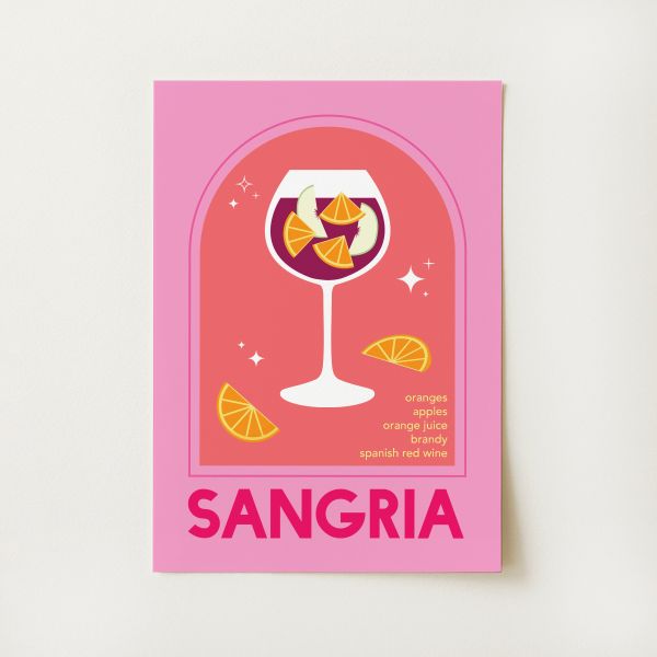 Sangria Cocktail Print