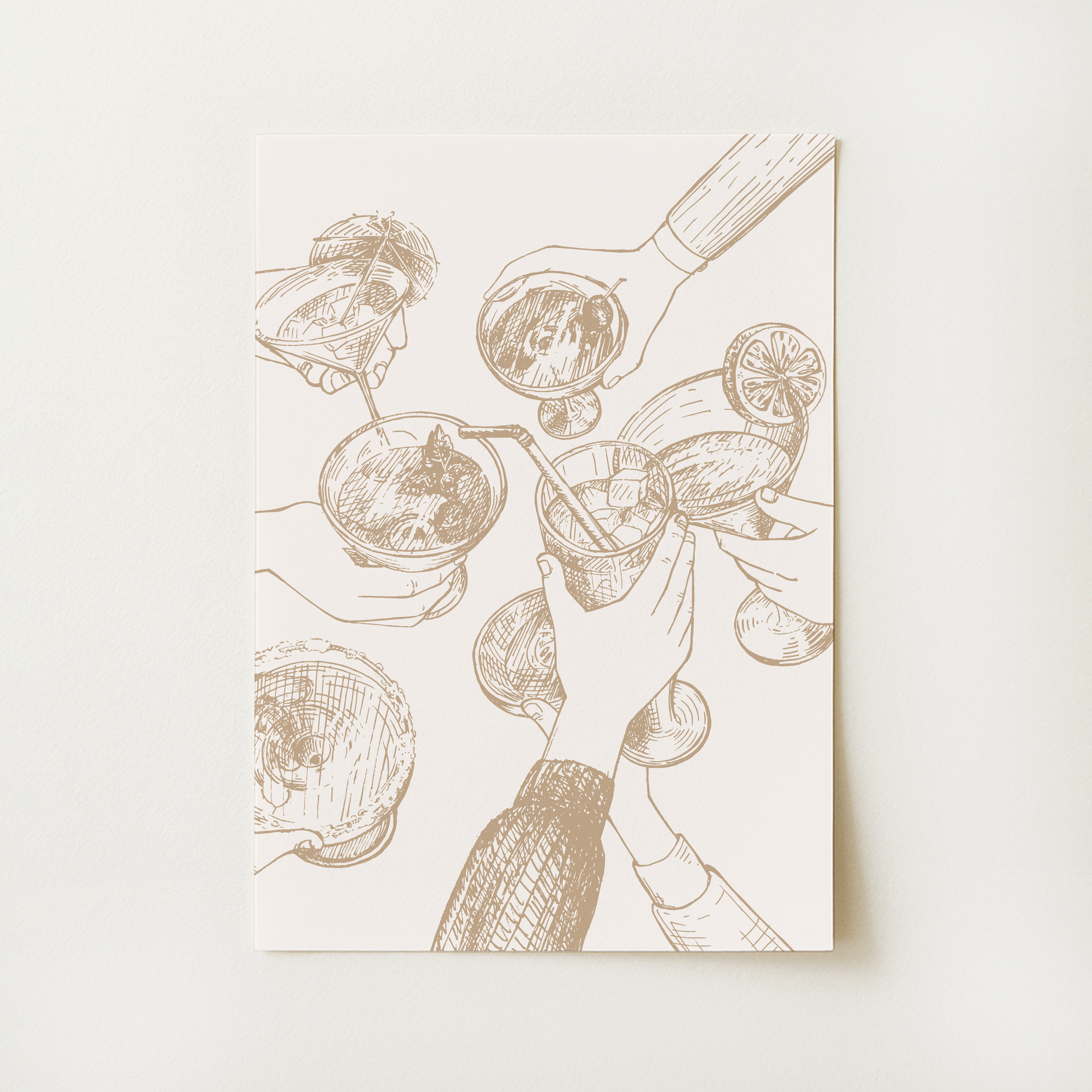 Cheers Cocktail Print