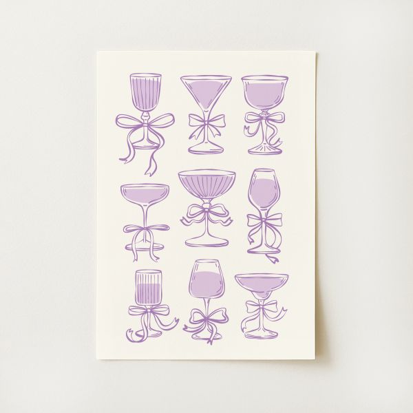 Coquette Cocktail Print