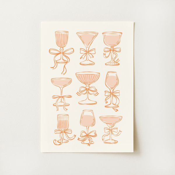 Coquette Cocktail Print
