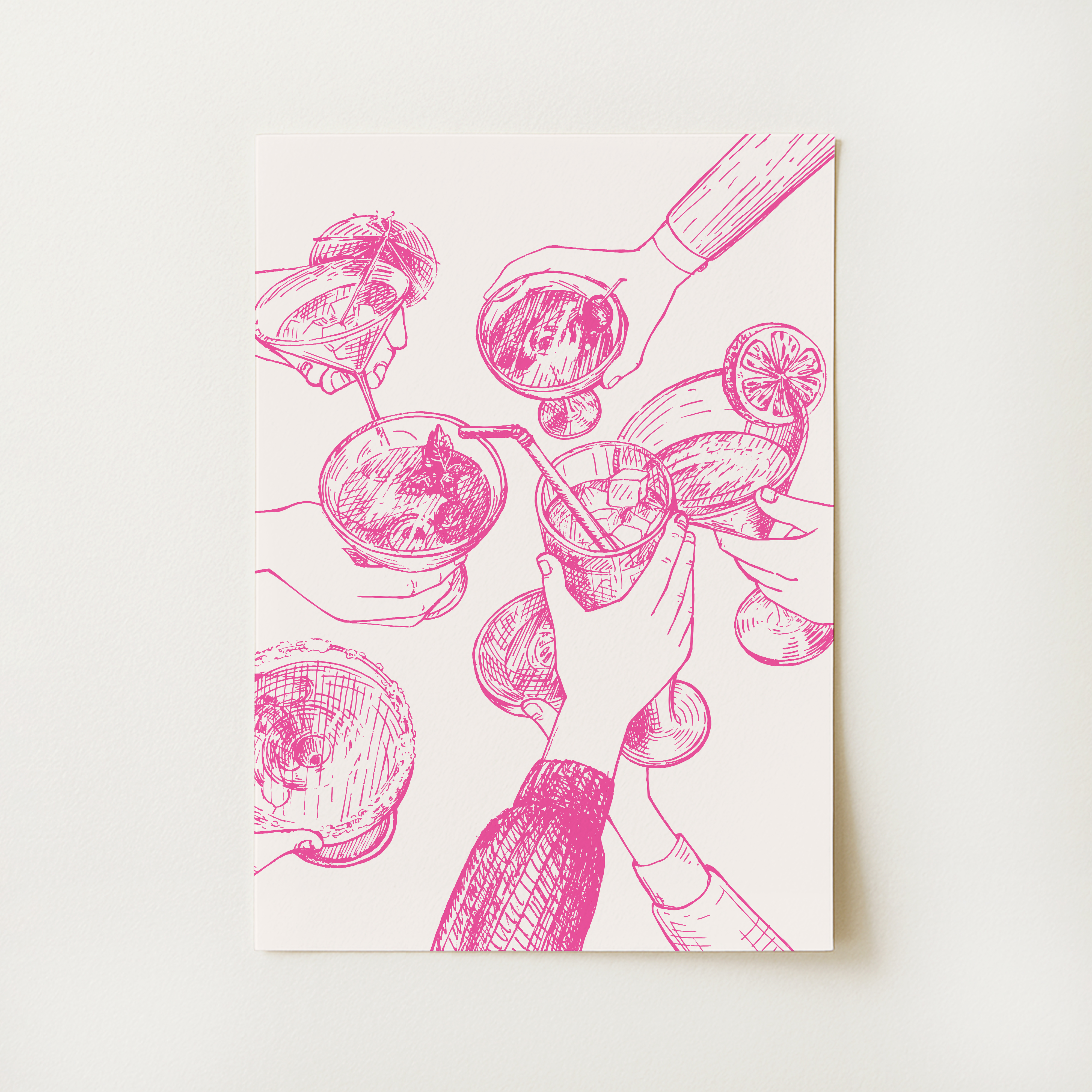 Cheers Cocktail Print