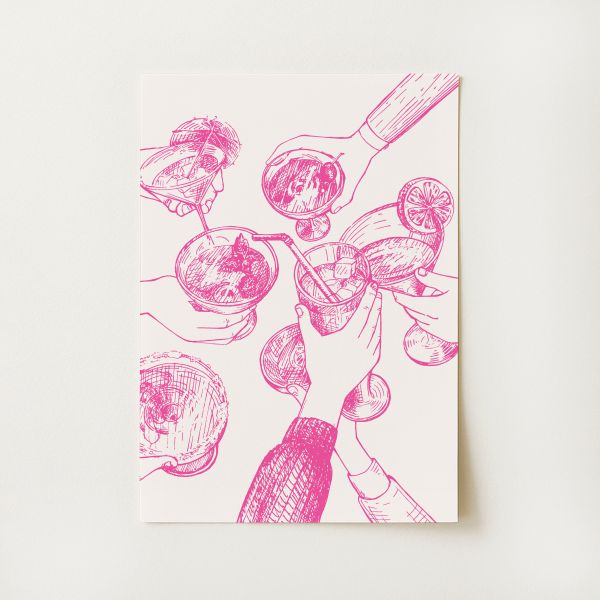 Cheers Cocktail Print