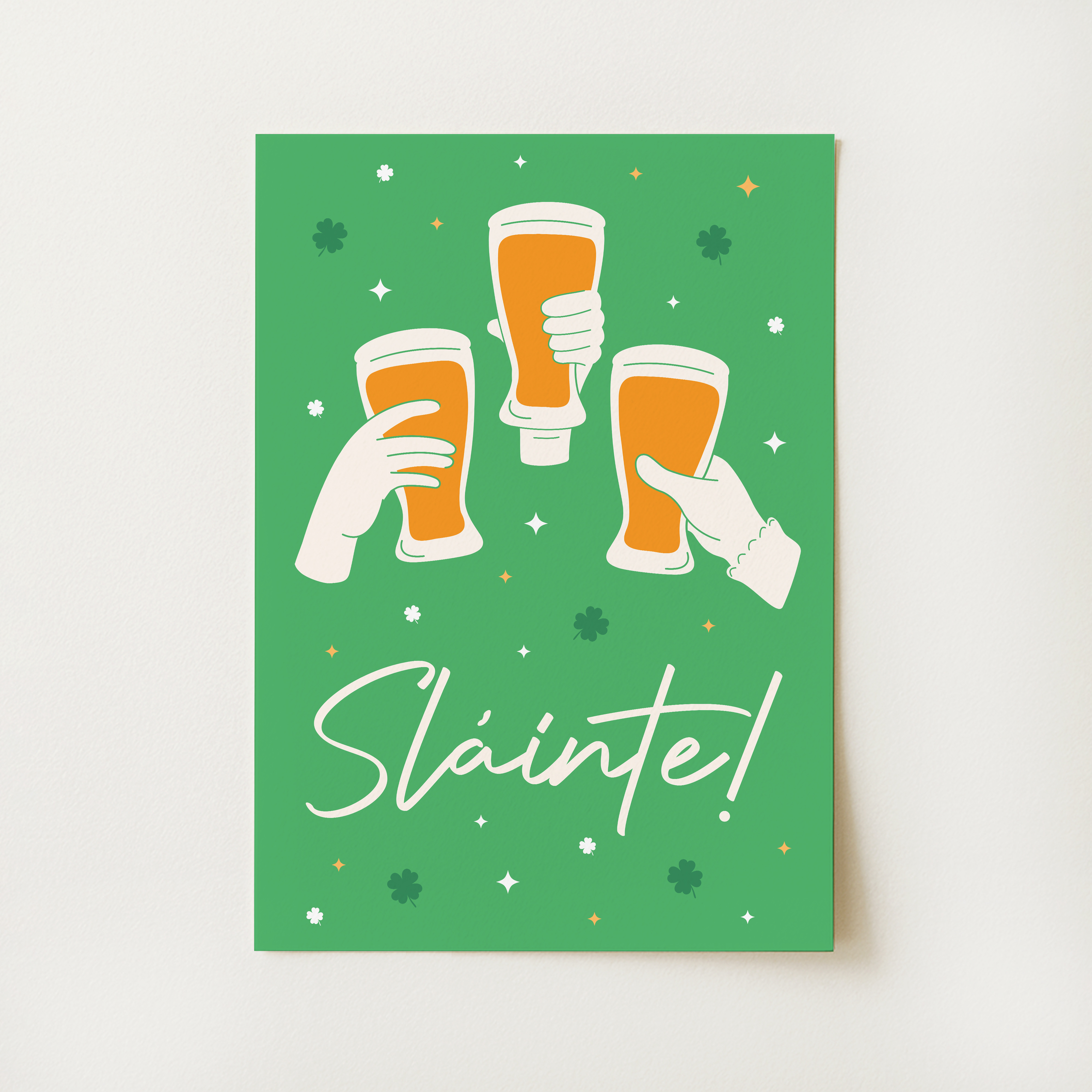Slàinte Cheers Print