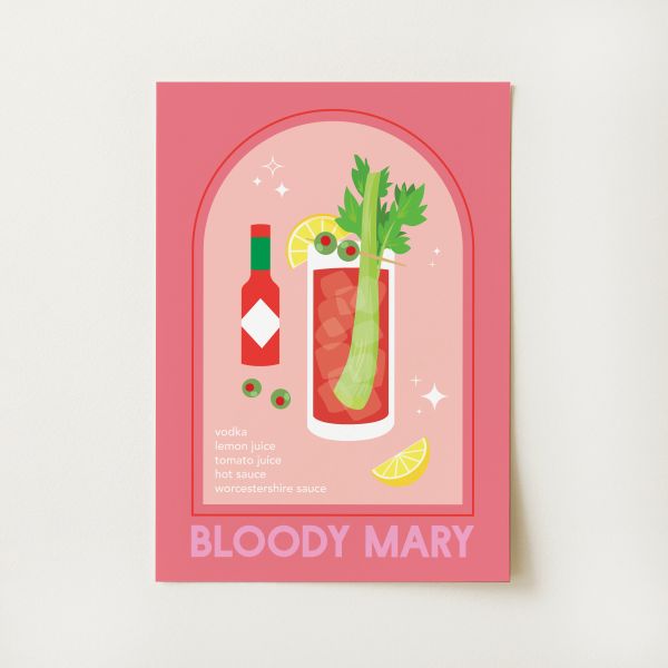 Bloody Mary Cocktail Print