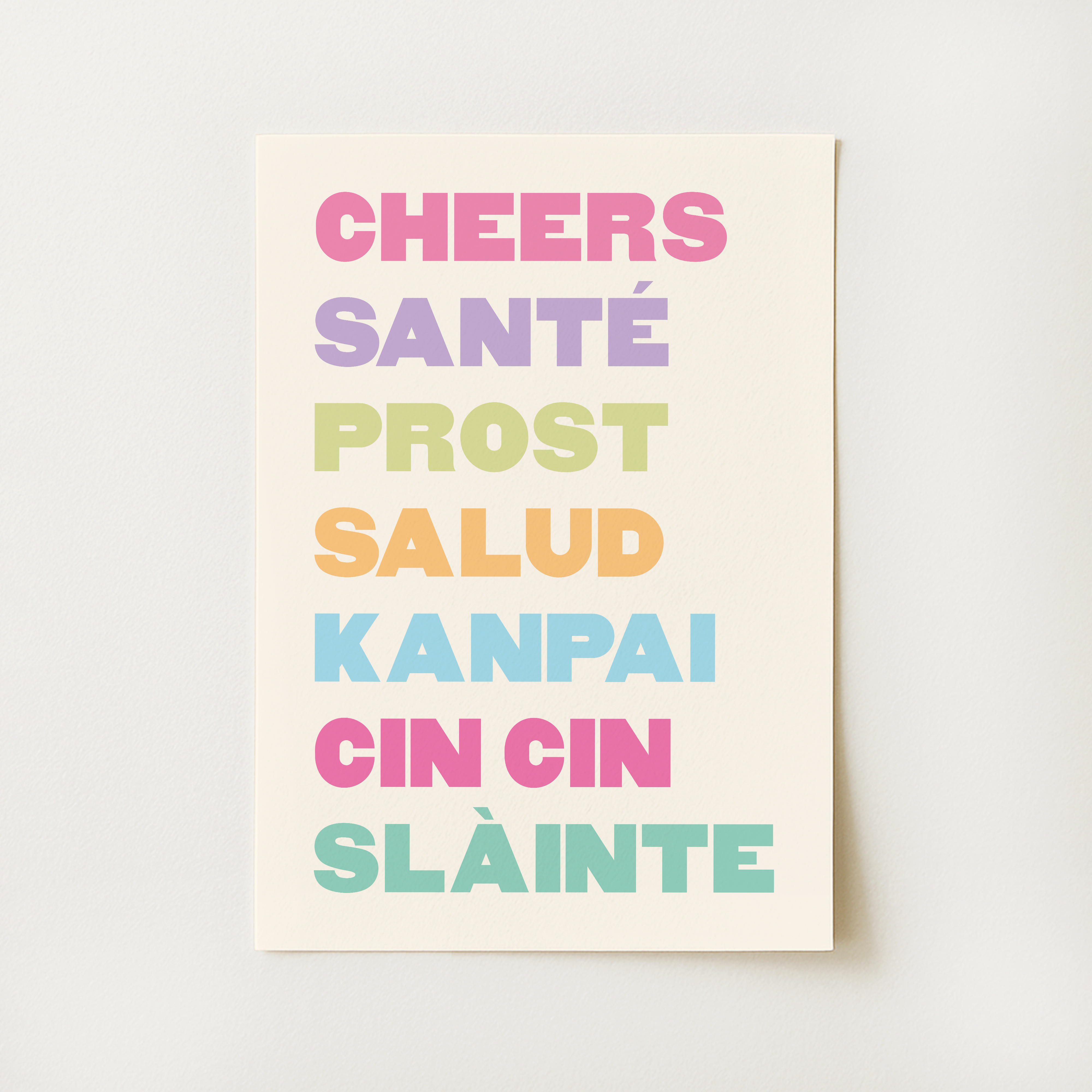 Cheers Cocktail Print