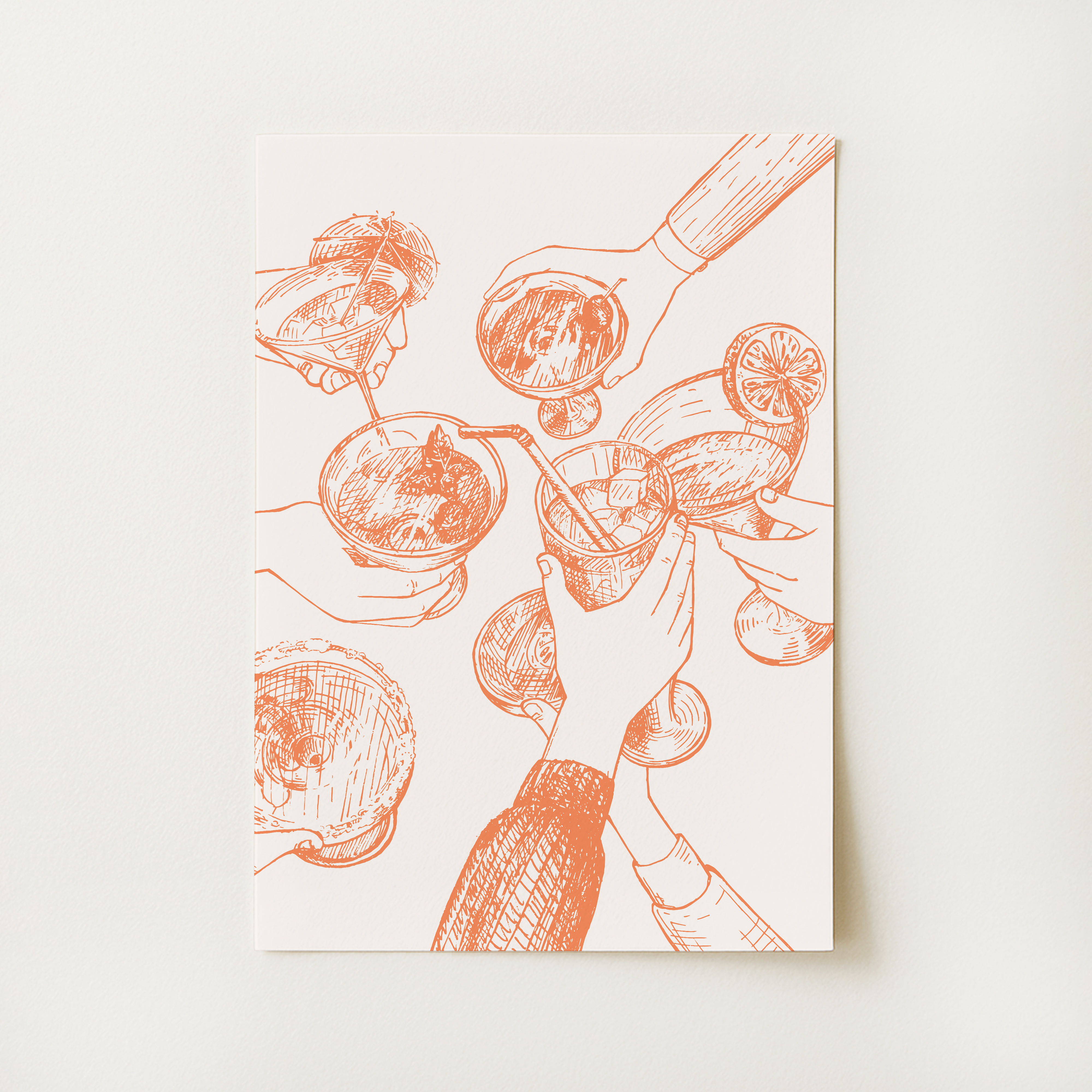 Cheers Cocktail Print
