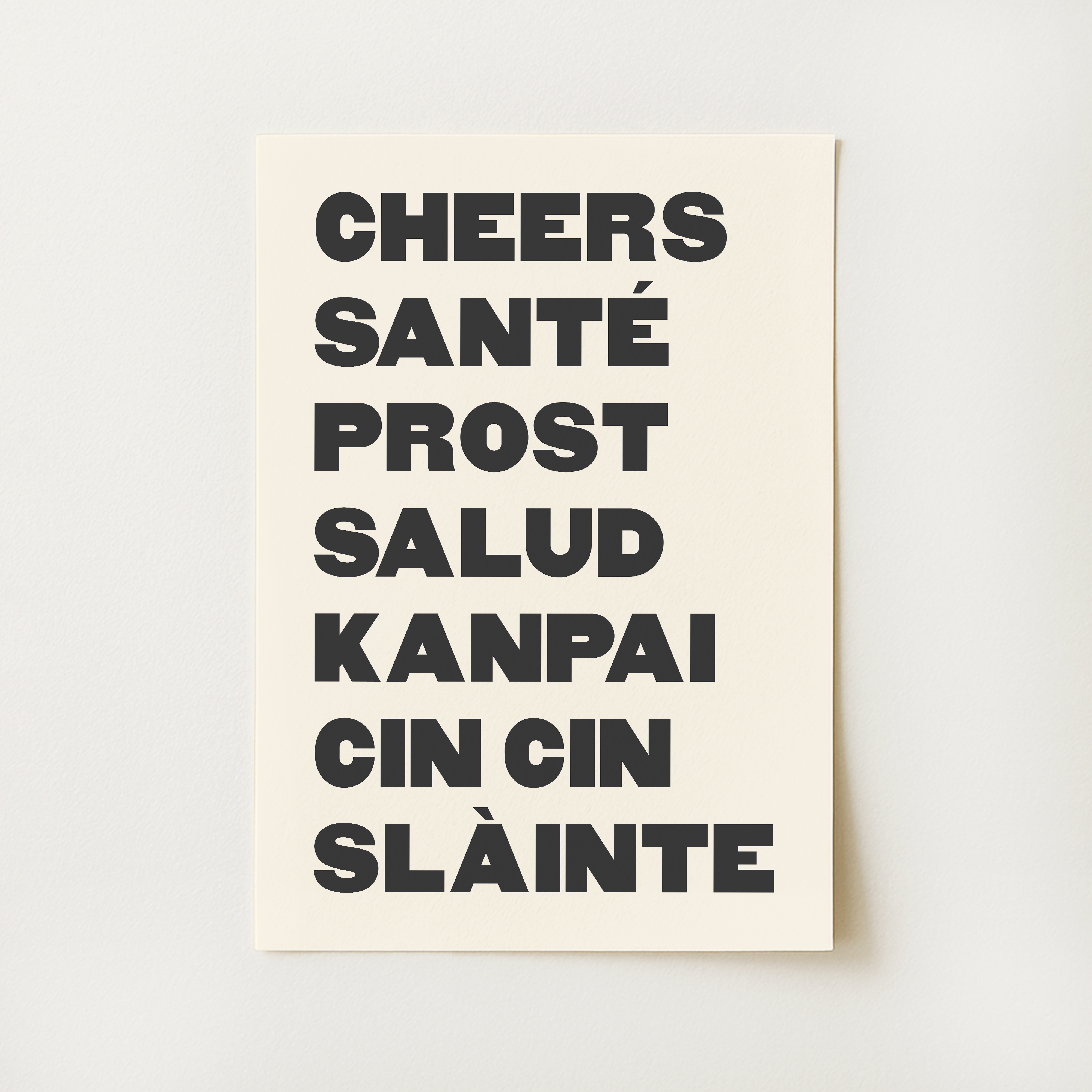 Cheers Cocktail Print