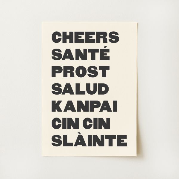 Cheers Cocktail Print