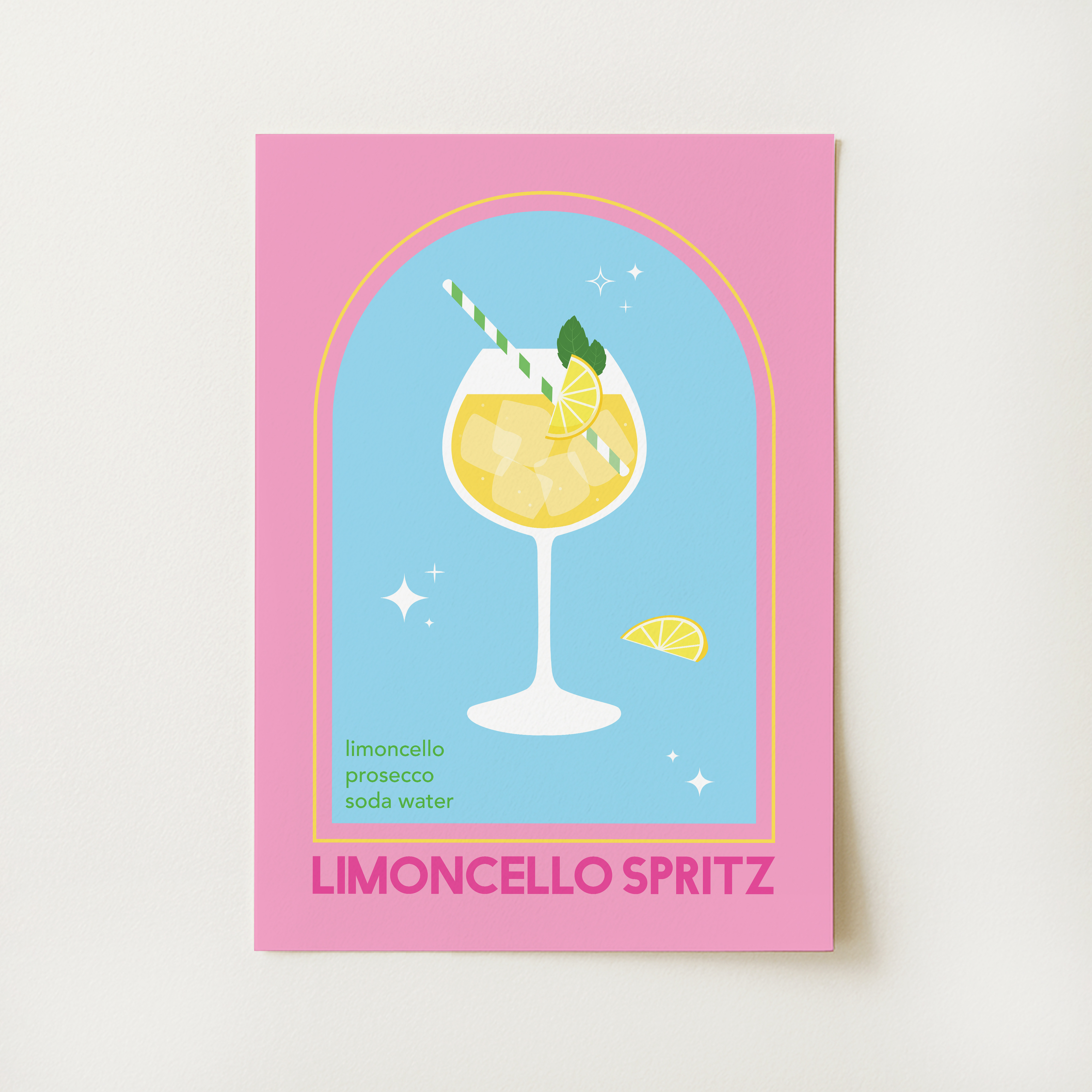 Limoncello Spritz Cocktail Print