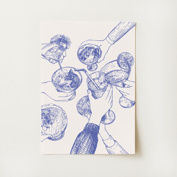 Cheers Cocktail Print