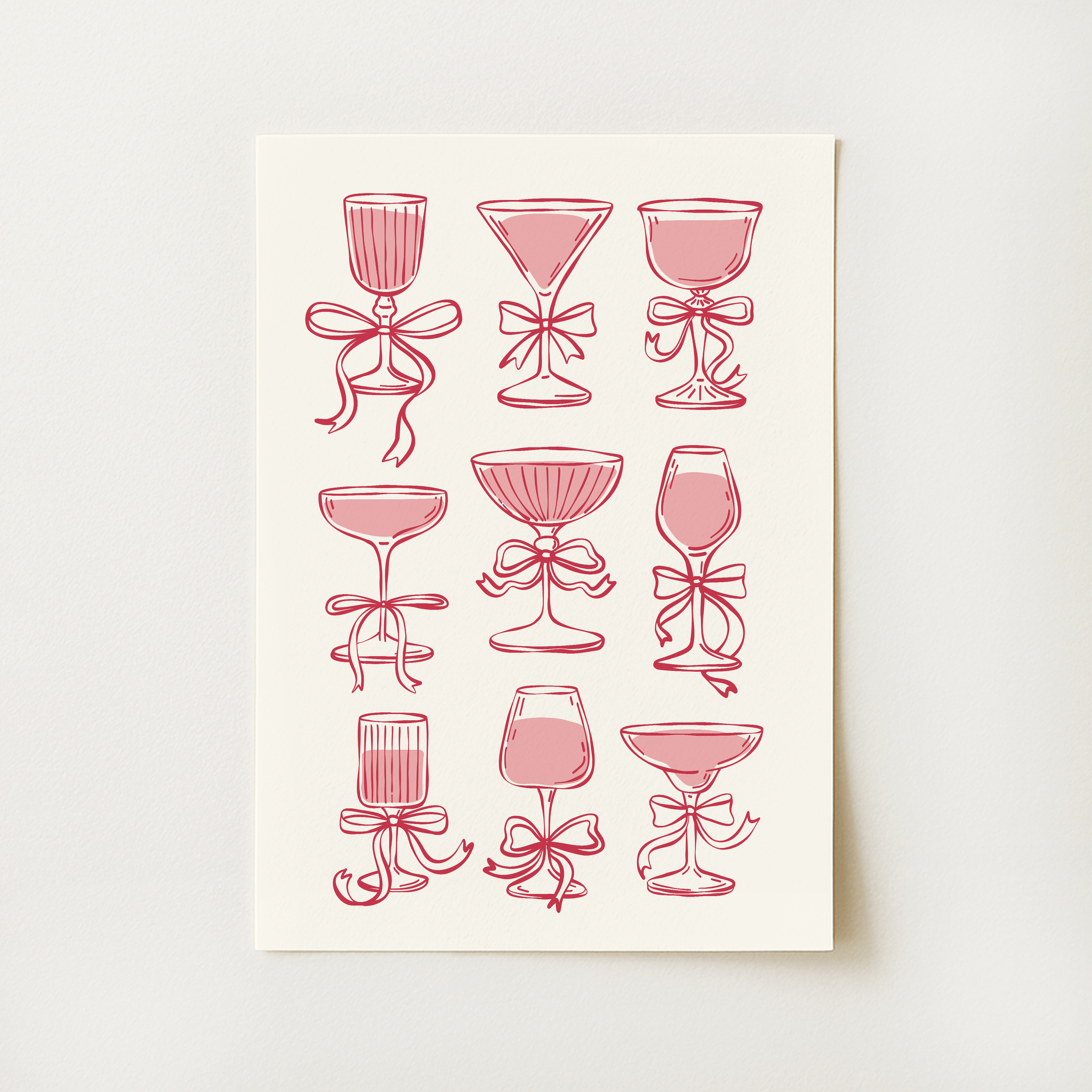 Coquette Cocktails Print