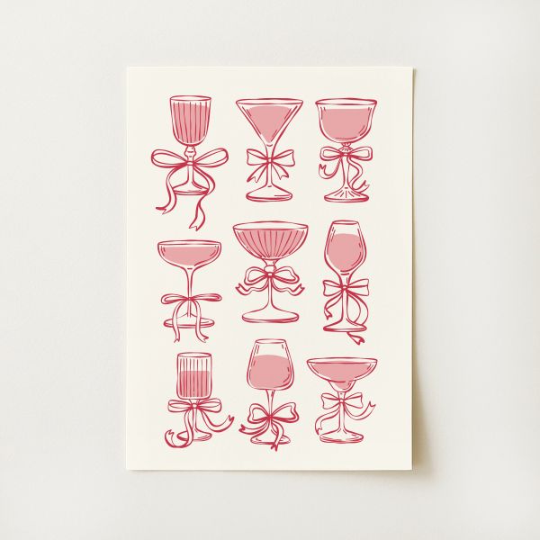 Coquette Cocktails Print