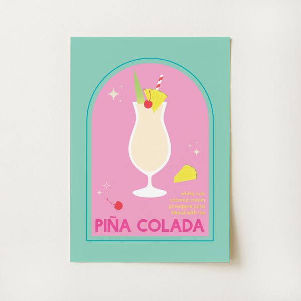 Piña Colada Cocktail Print