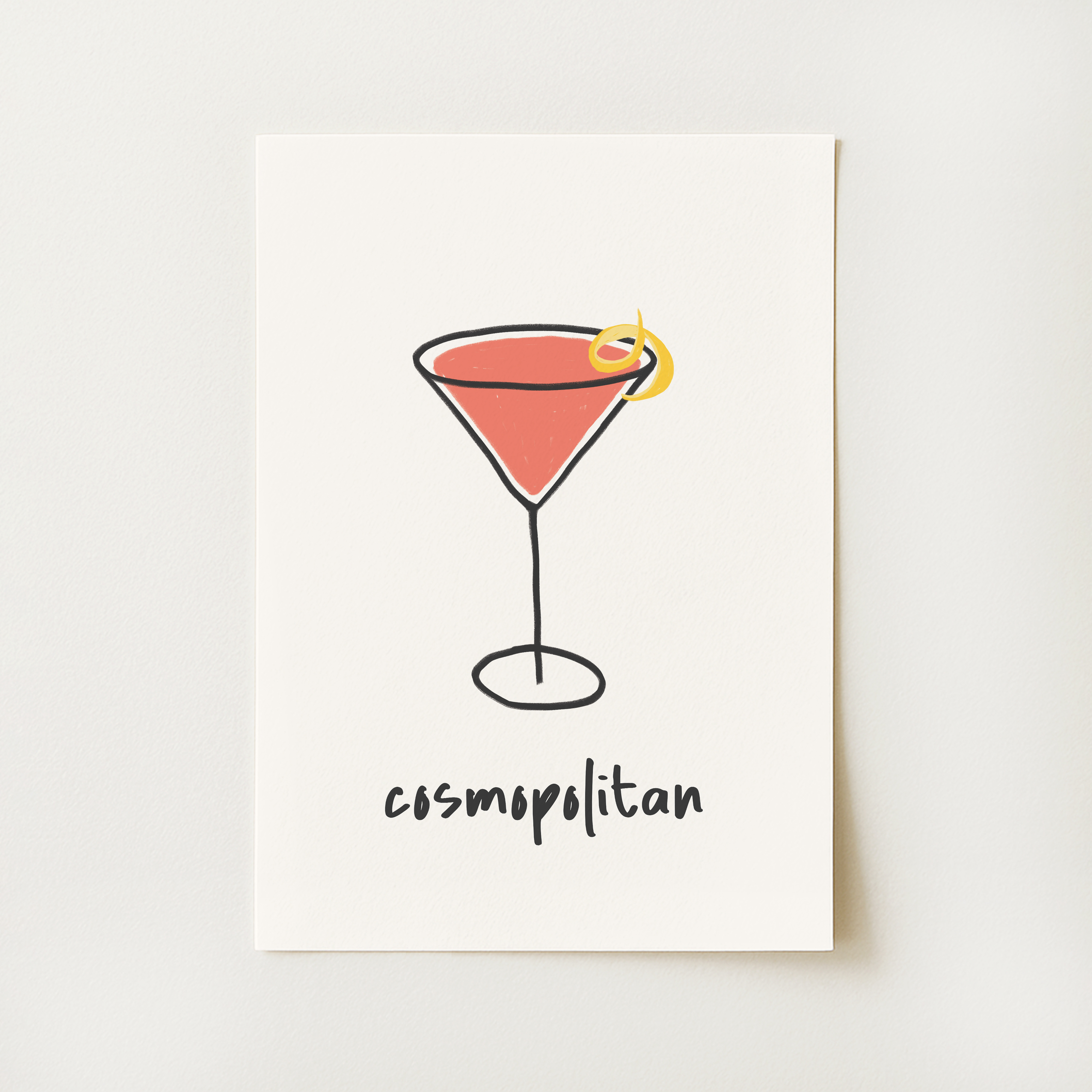 Cosmopolitan Cocktail Print