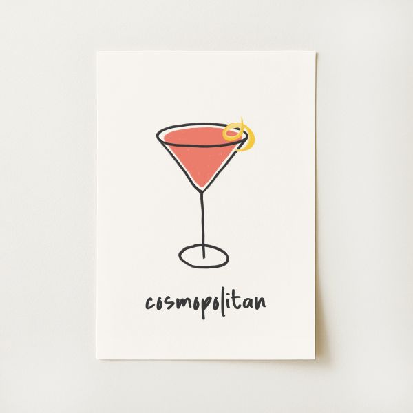 Cosmopolitan Cocktail Print