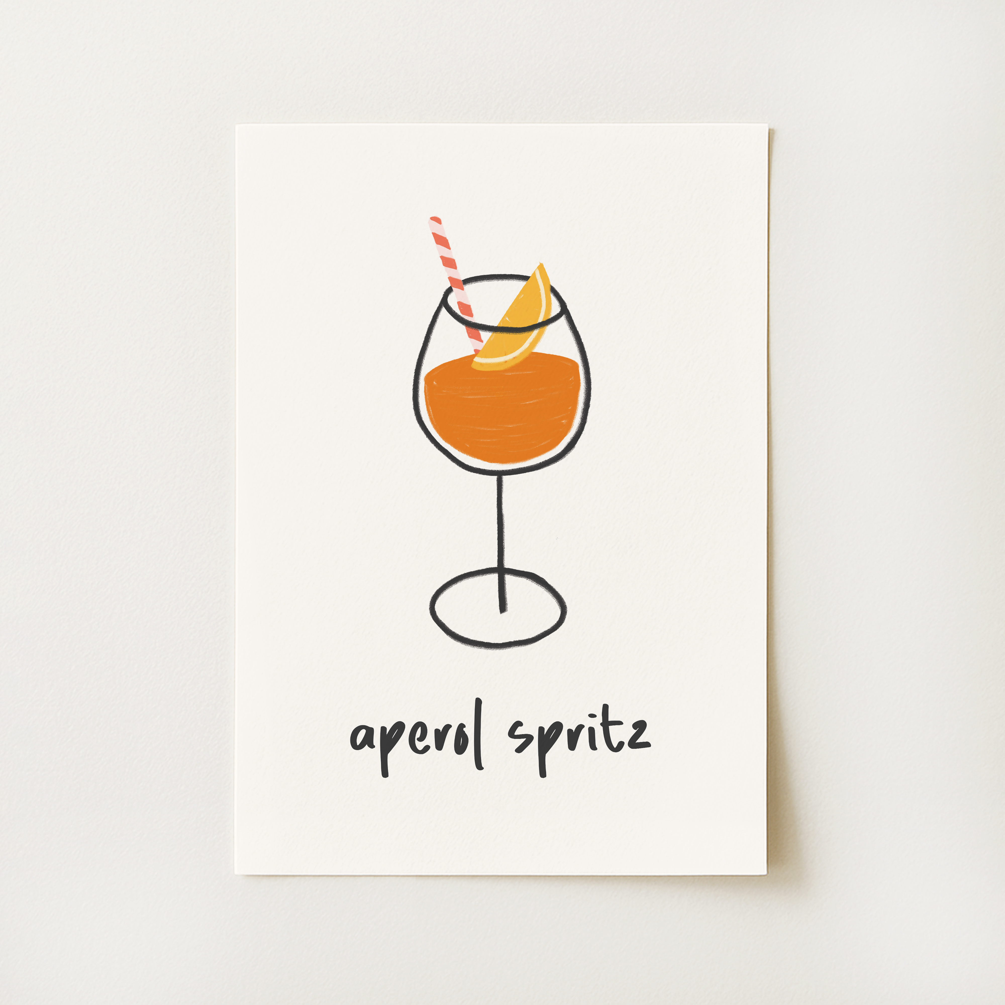Aperol Spritz Cocktail Print